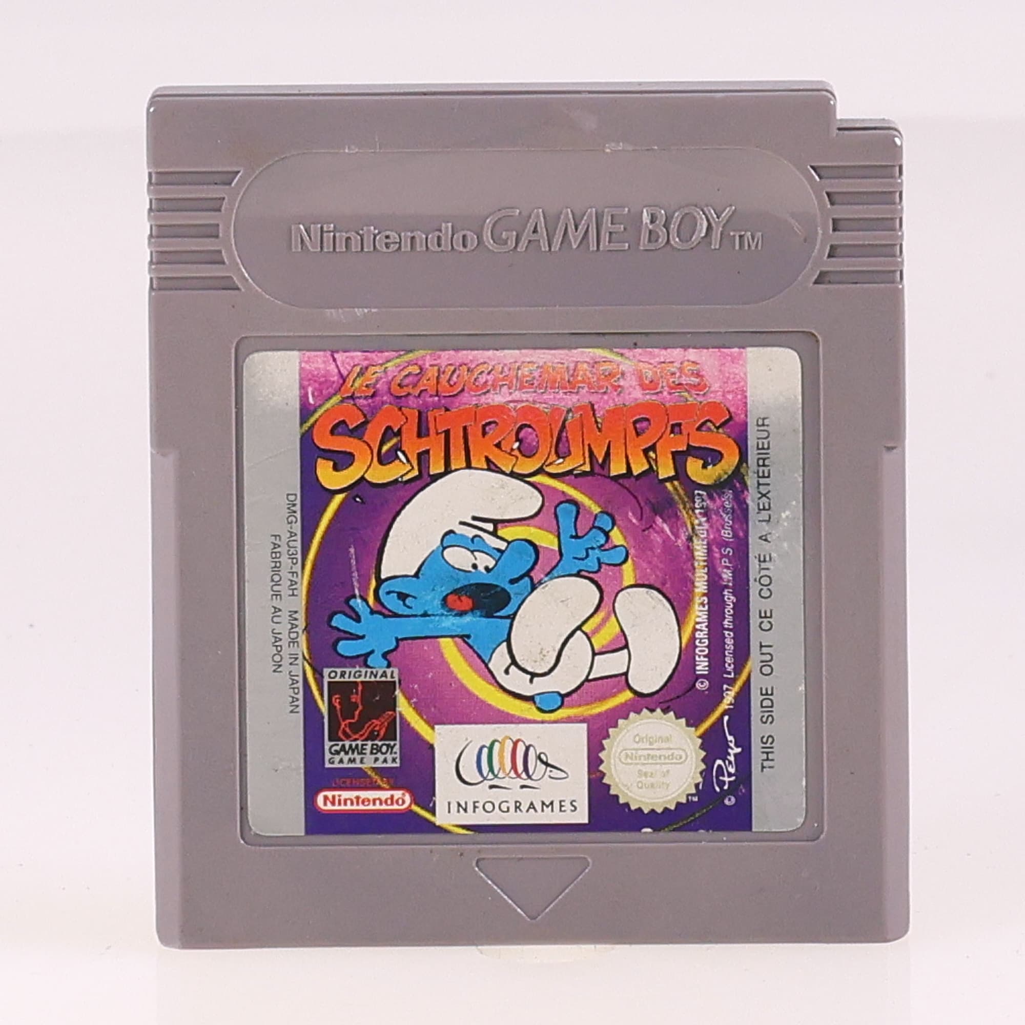 Nintendo Game Boy -  Jeu Le Cauchemar des Schtroumpfs 1997 Grade B sans boîte