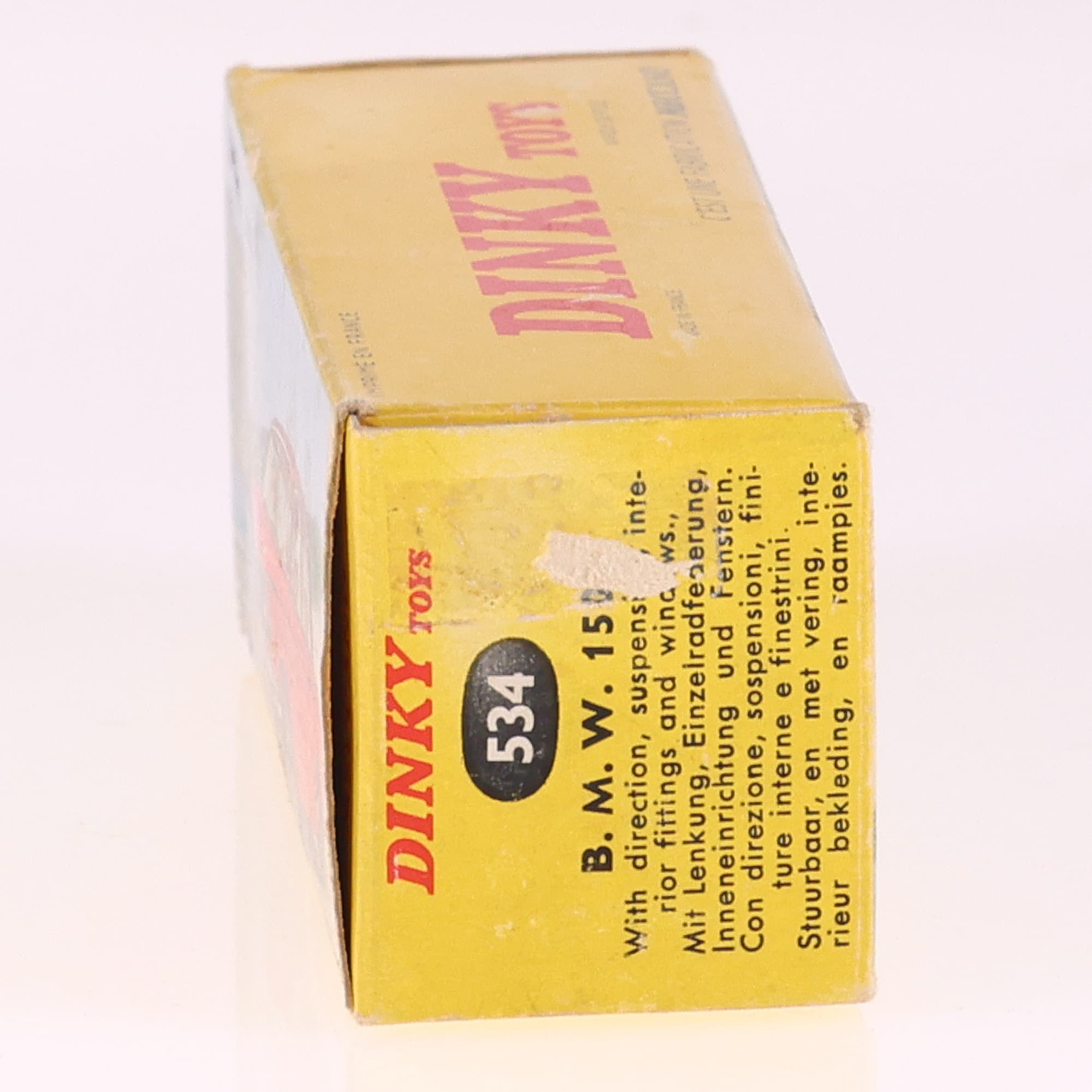 Dinky Toys F n°534 BMW 1500 1/43 rouge vif état A avec boîte — miniature 12
