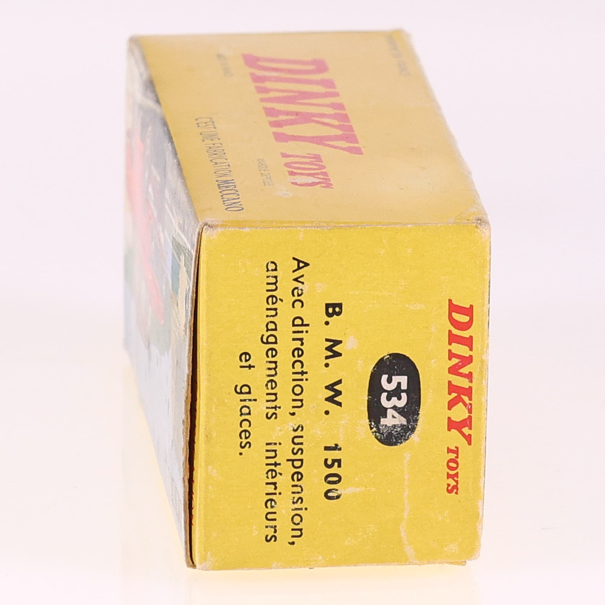 Dinky Toys F n°534 BMW 1500 1/43 rouge vif état A avec boîte — miniature 14
