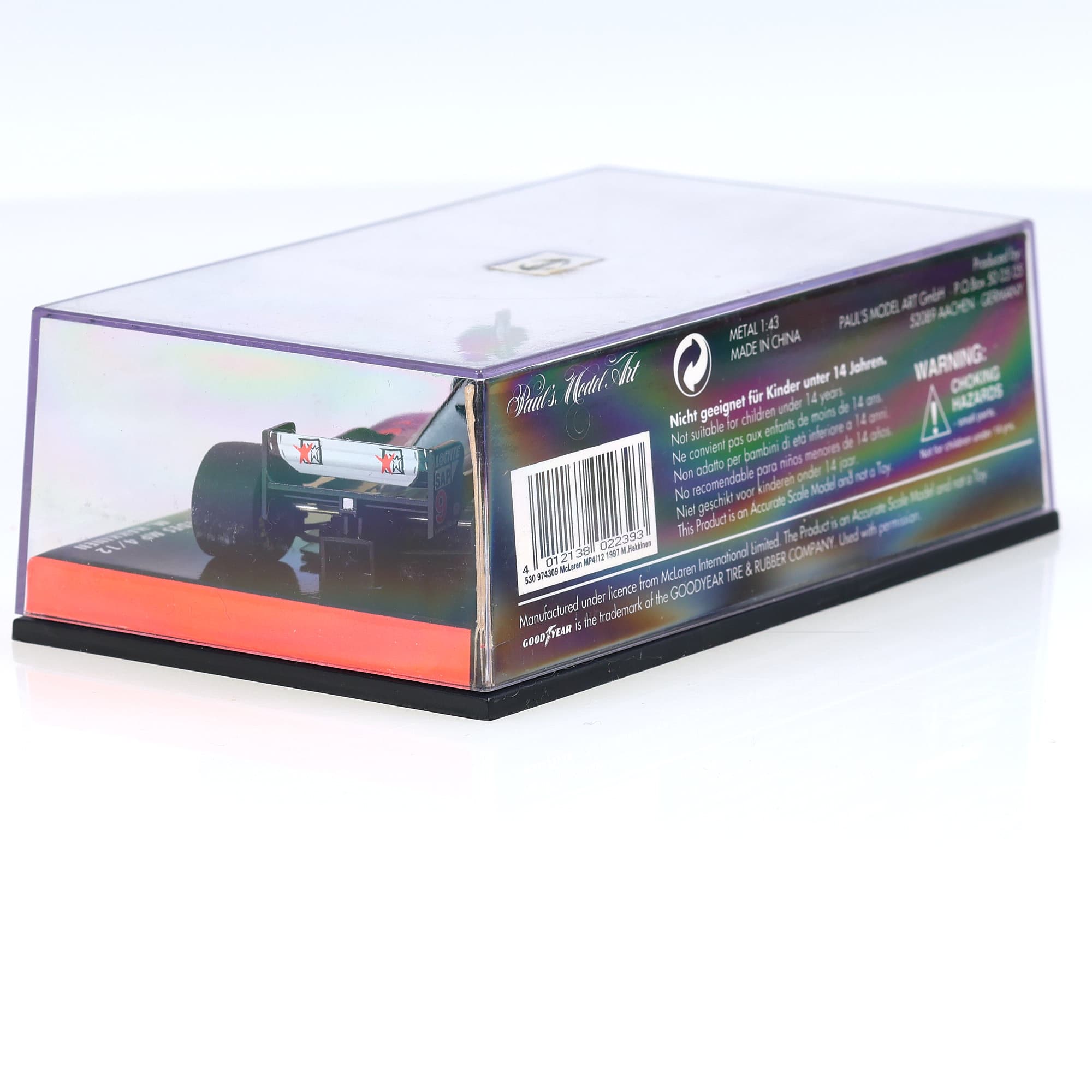 Minichamps 530 974309 McLaren MP4/12 1997 M.Hakkinen #9 1997 1/43 Argent — miniature 11