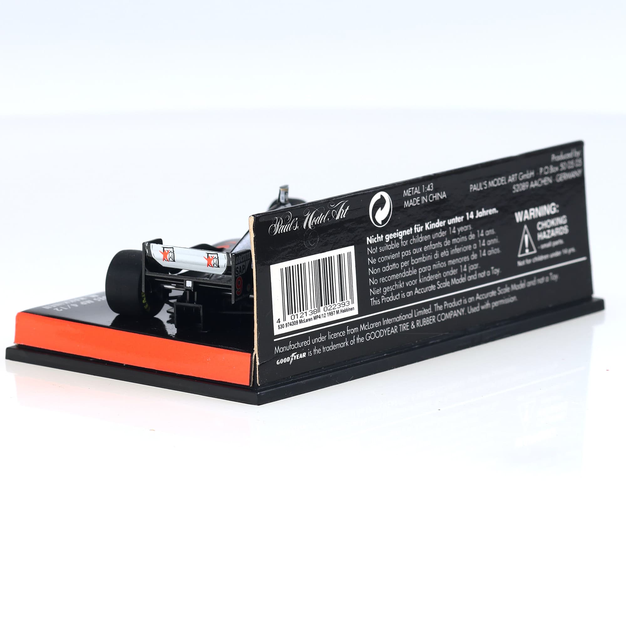 Minichamps 530 974309 McLaren MP4/12 1997 M.Hakkinen #9 1997 1/43 Argent — miniature 5