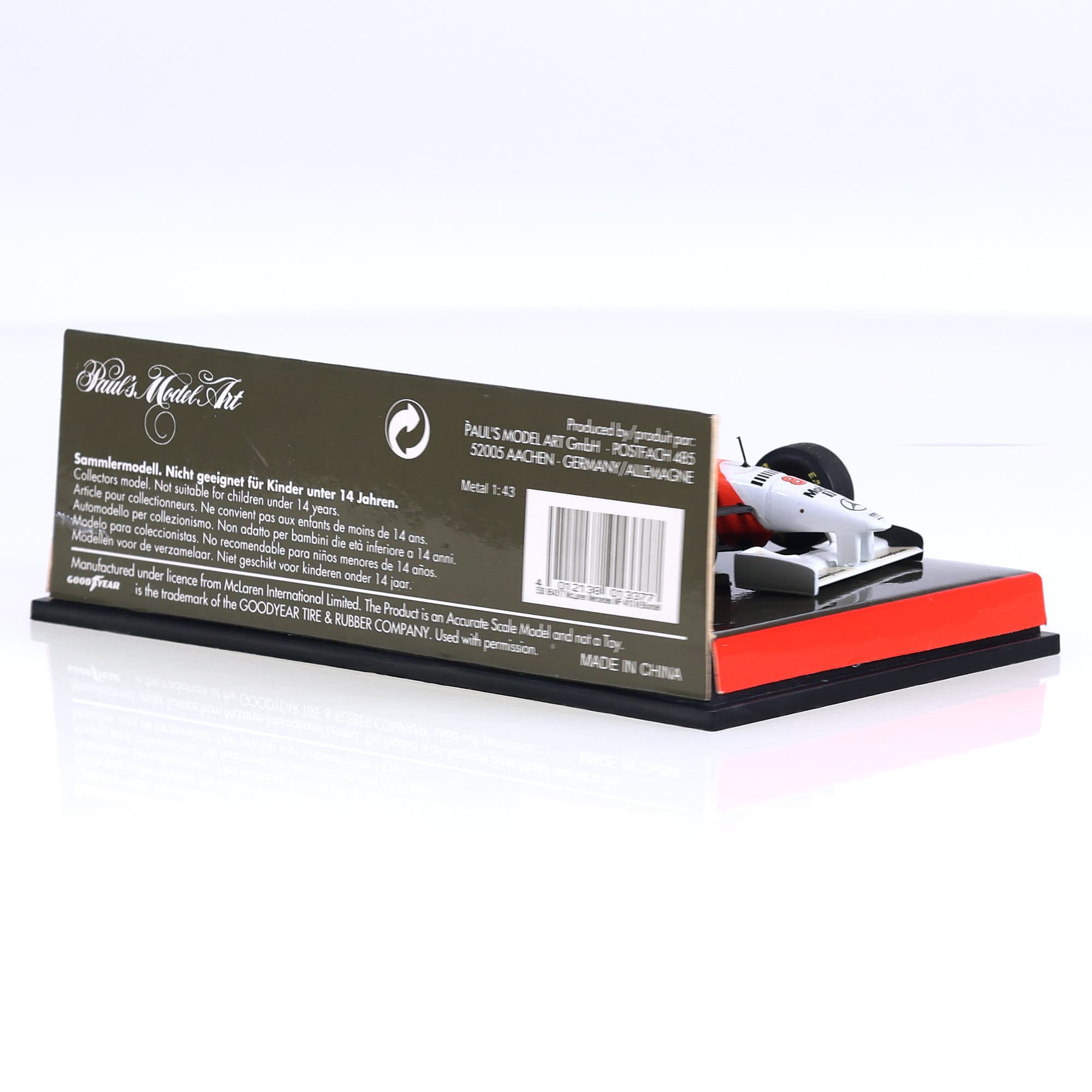 Minichamps 530 954317 McLaren Mercedes MP4/10 Blundell avec boîte — miniature 7