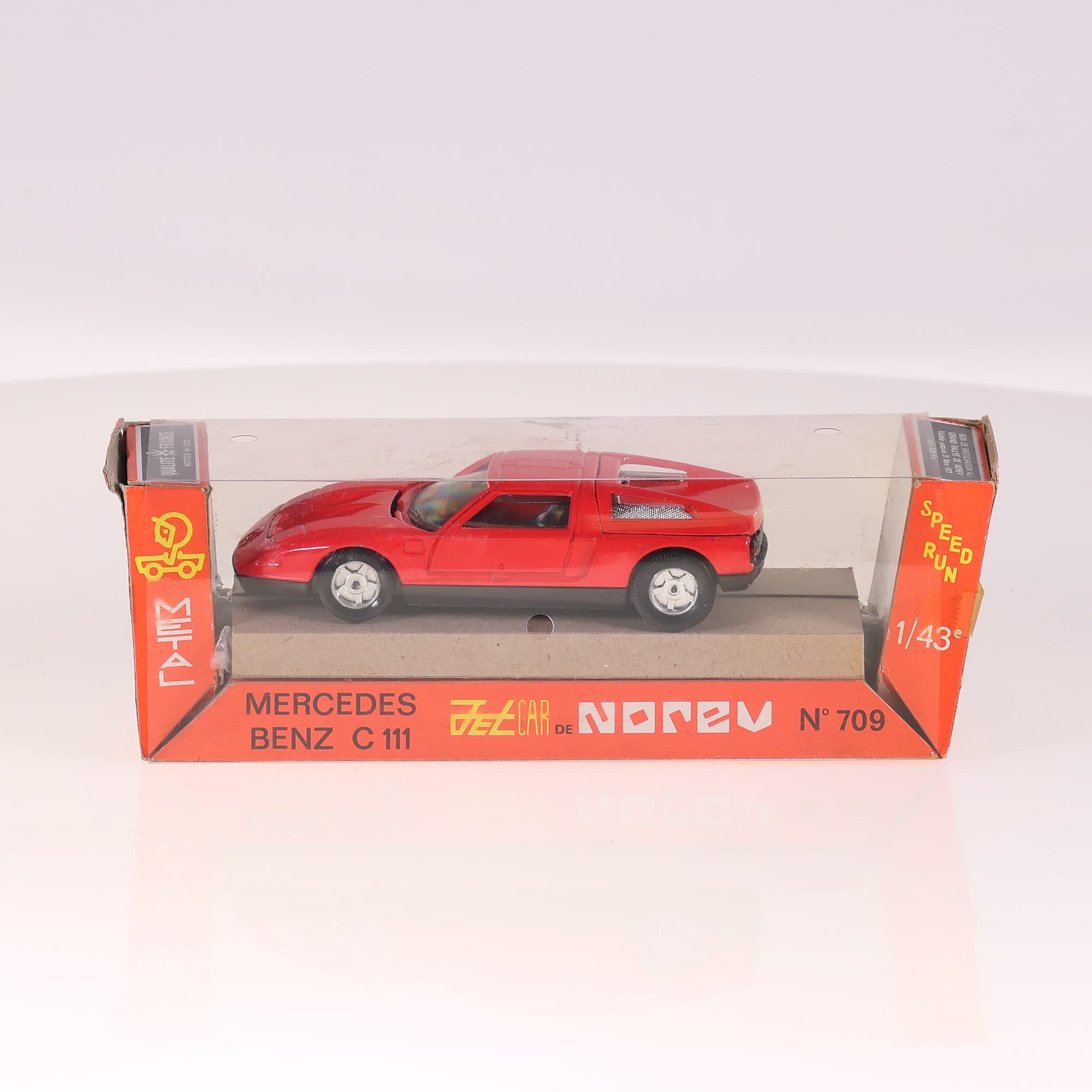 Norev 709 Mercedes-Benz C 111 1/43 Rouge avec boîte — miniature 11