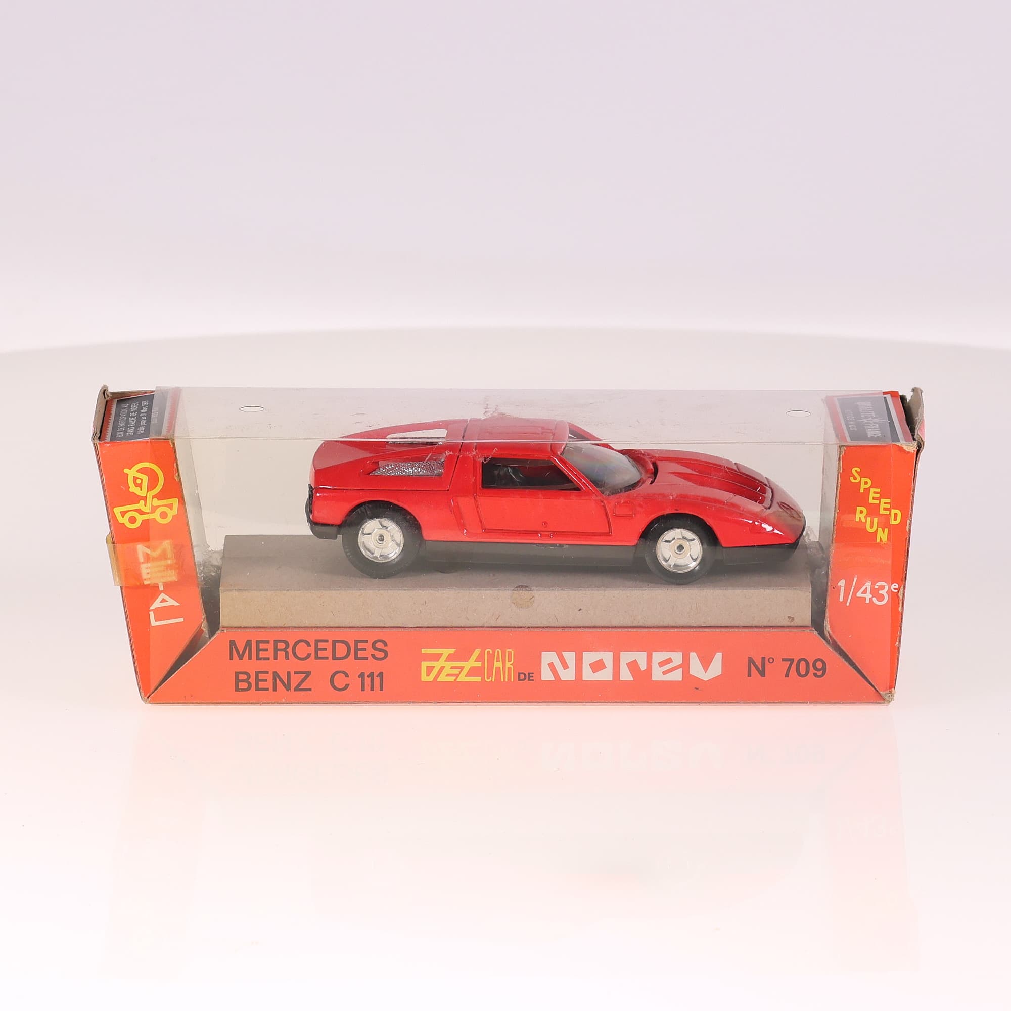 Norev 709 Mercedes-Benz C 111 1/43 Rouge avec boîte — miniature 13