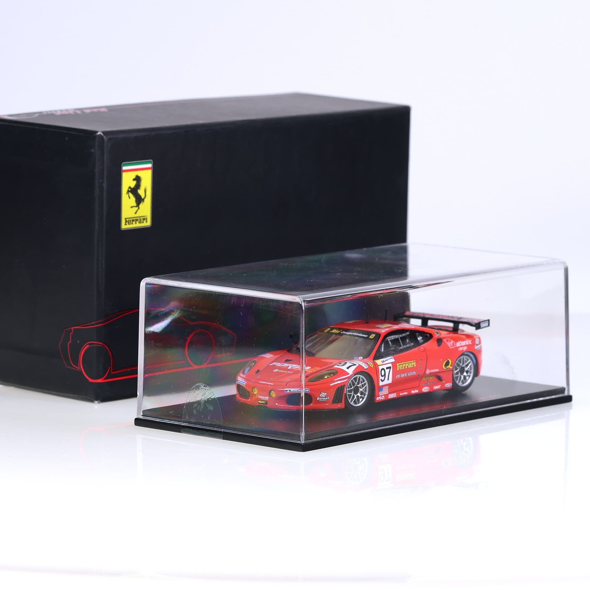 Red Line Models RL138 Ferrari F430 GT Risi Competizione #97 Rouge Grade D neuf
