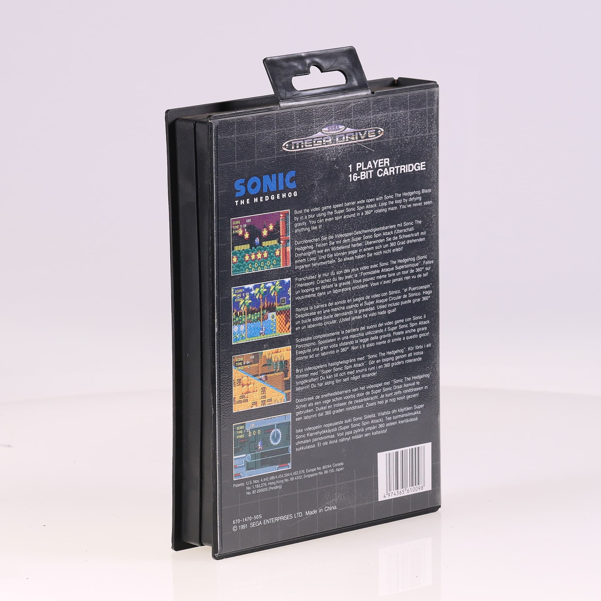 SEGA Mega Drive SONIC - The Hedgehog - Avec affiche  — miniature 4