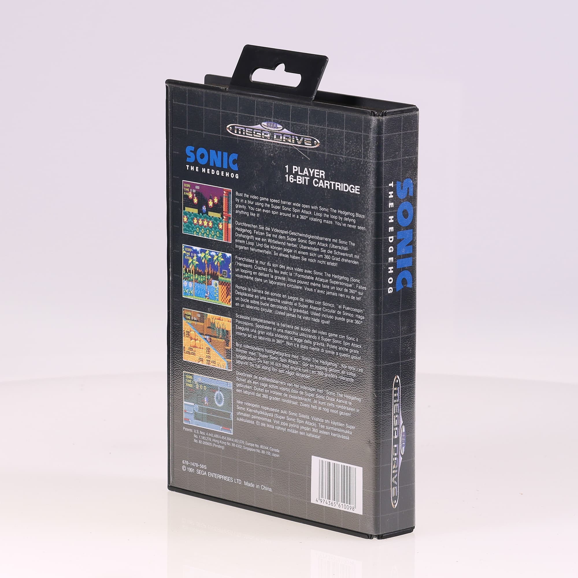 SEGA Mega Drive SONIC - The Hedgehog - Avec affiche  — miniature 6