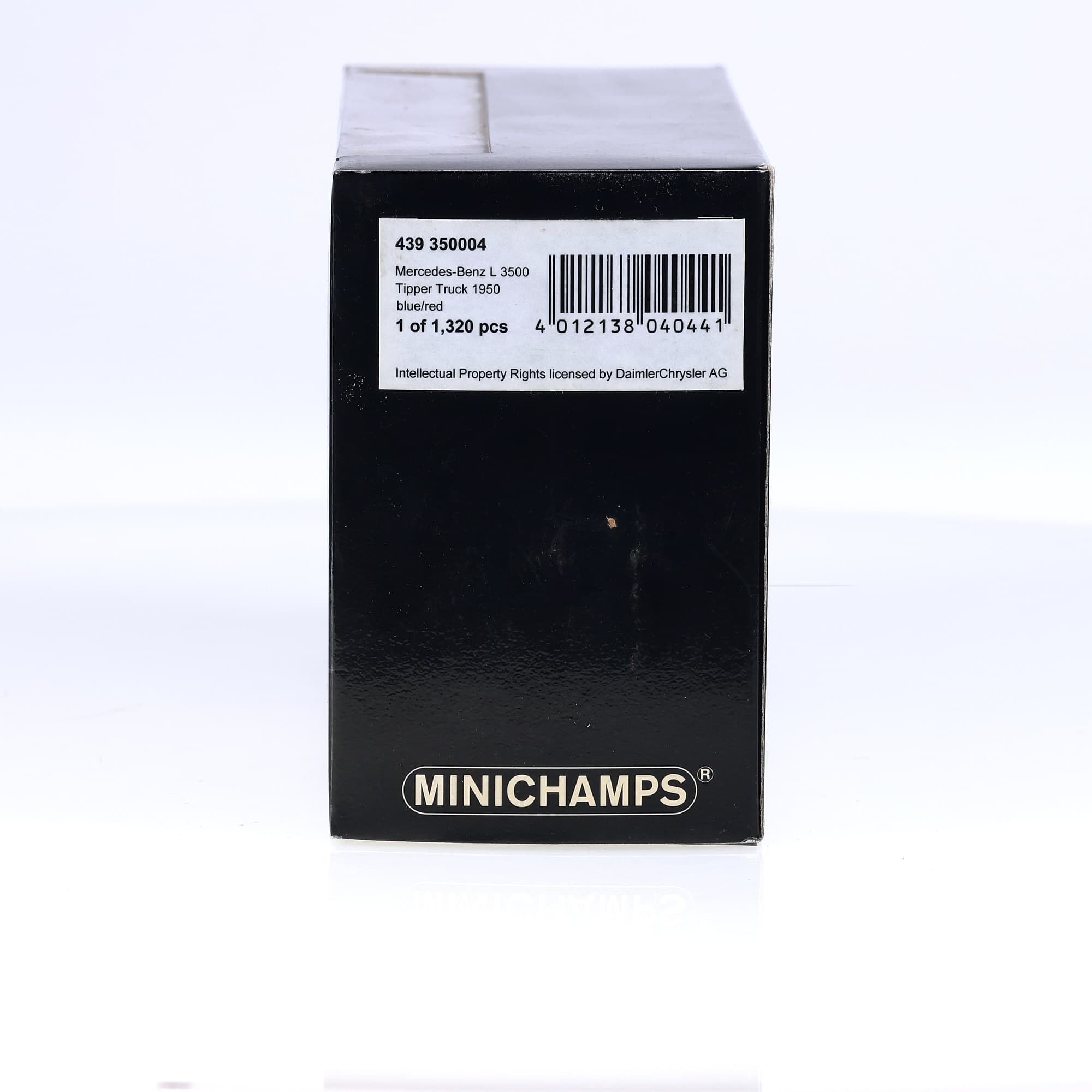 Minichamps L3500 Mercedes-Benz Tipper Truck 1950 1/43 Bleu avec boîte — miniature 13