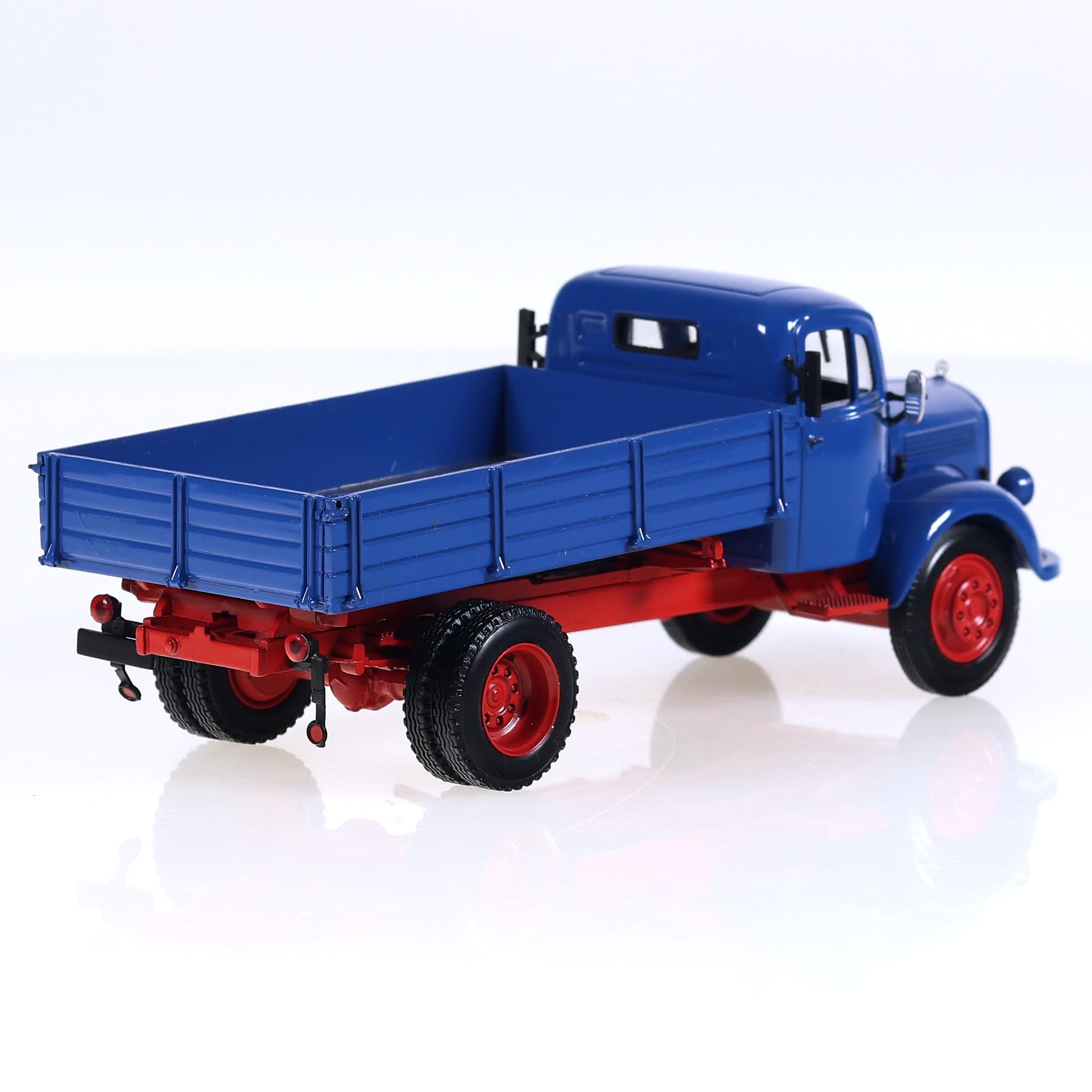 Minichamps L3500 Mercedes-Benz Tipper Truck 1950 1/43 Bleu avec boîte — miniature 5