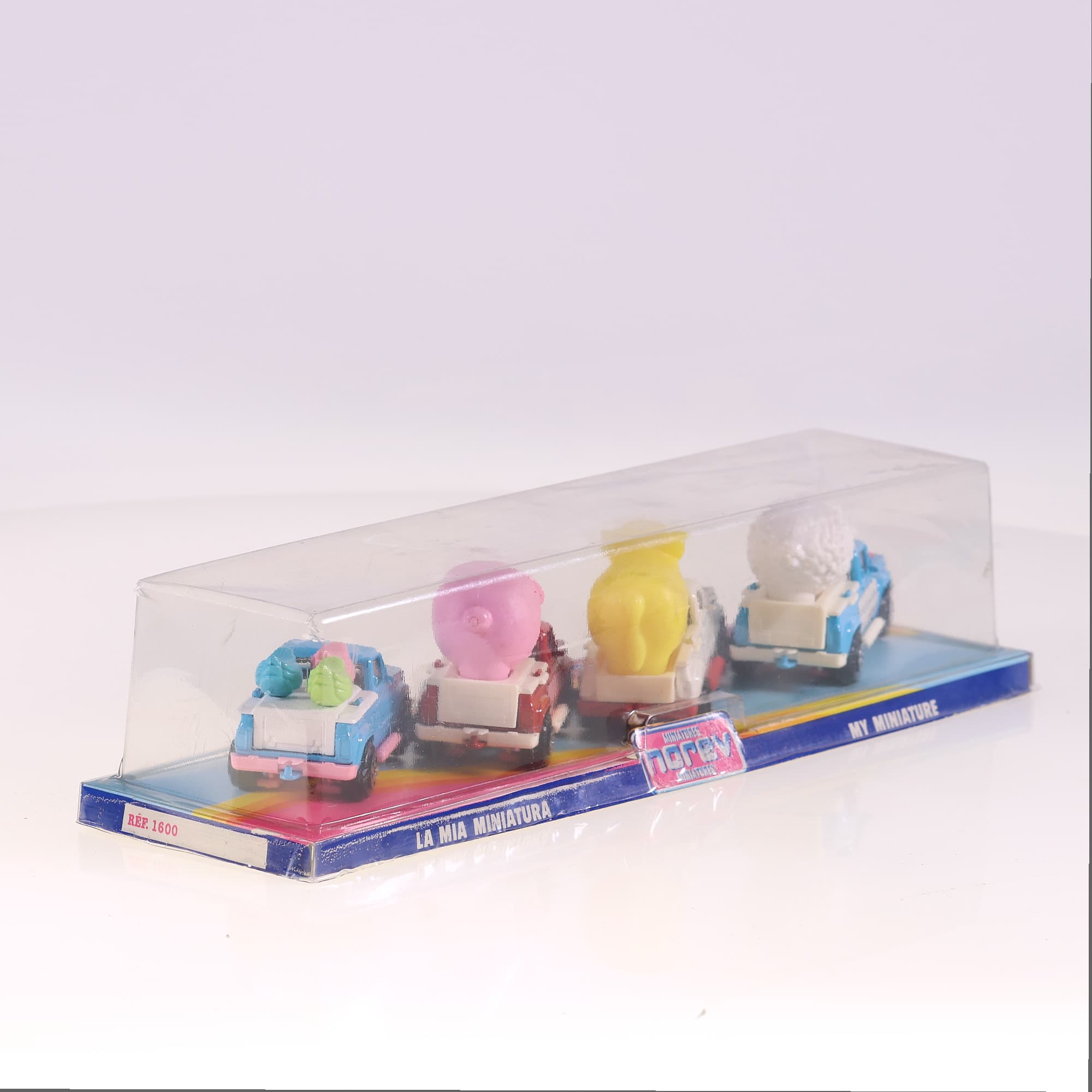 Norev 1600 Pick-up Ma Miniature Woolmark Cochonou  7 cm set de 4 en boîte — miniature 4