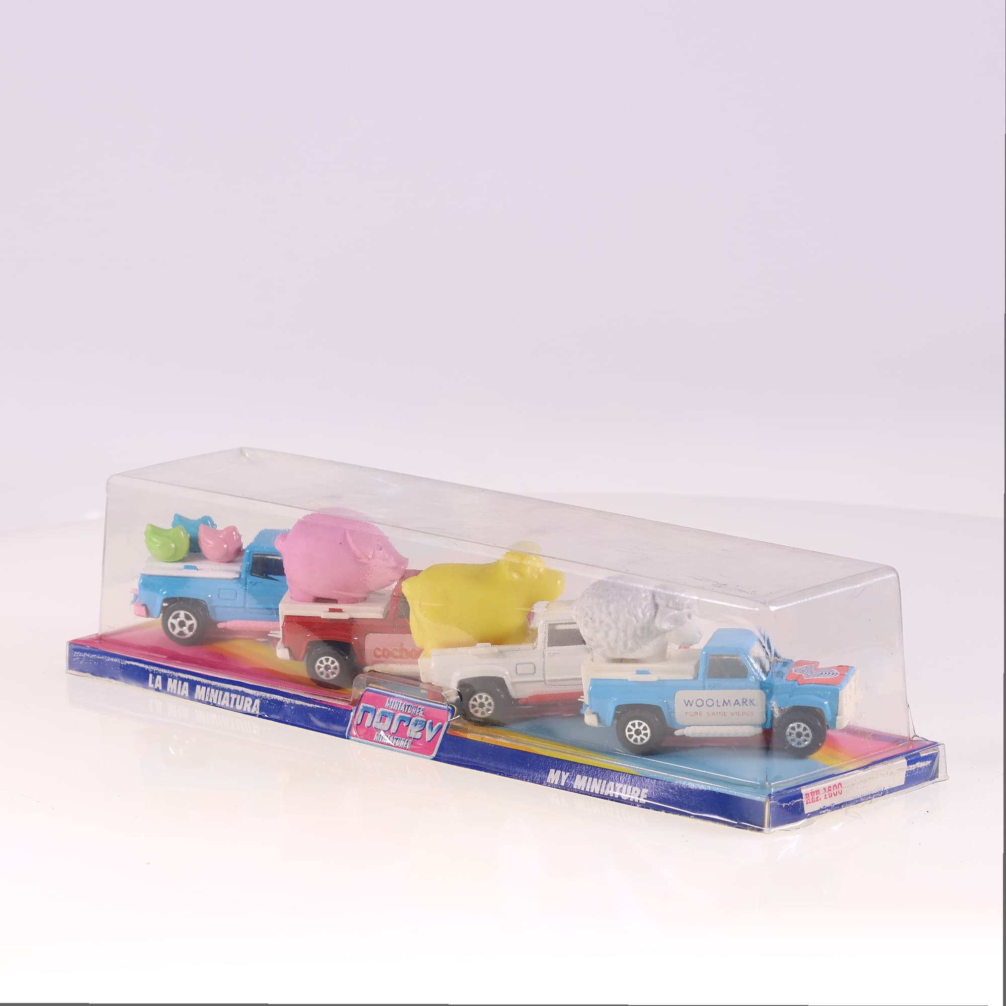 Norev 1600 Pick-up Ma Miniature Woolmark Cochonou  7 cm set de 4 en boîte — miniature 6