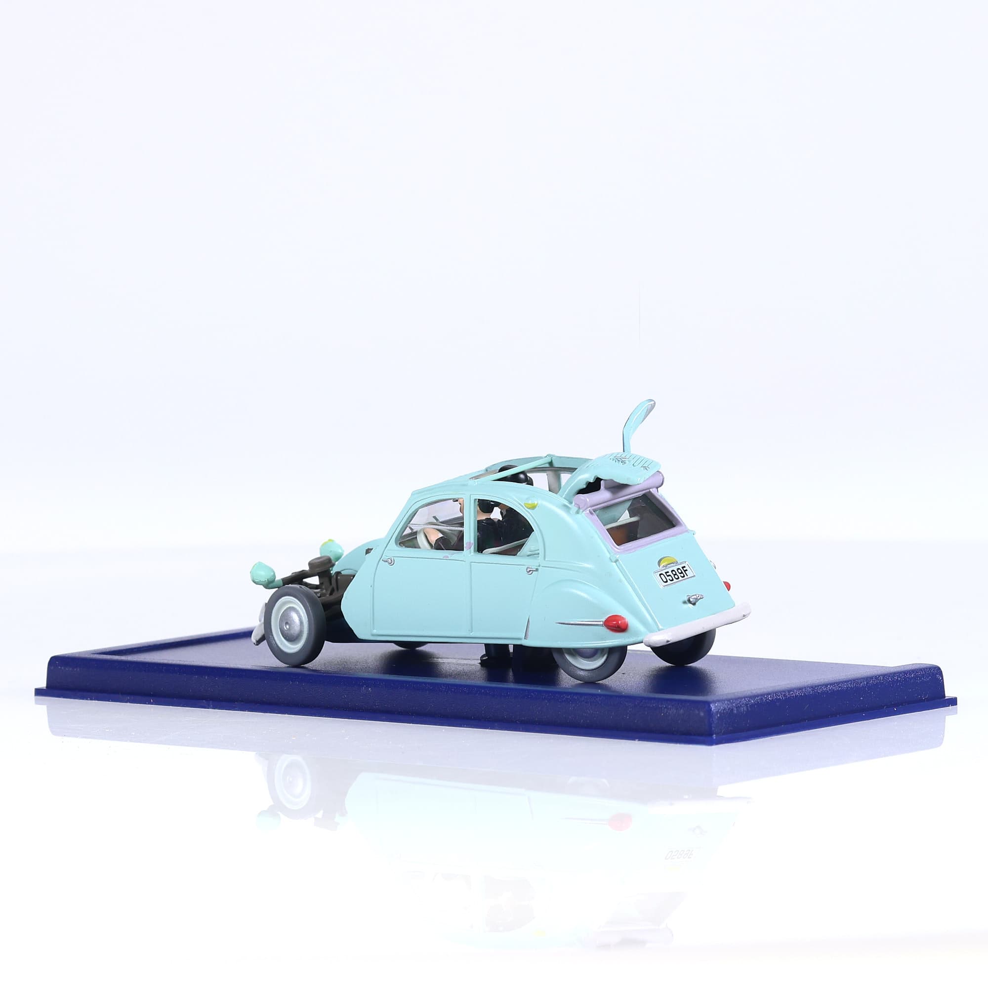 Atlas Citroën La 2CV emboutie - Bijoux de la Castafiore - Tintin 1/43  — miniature 3
