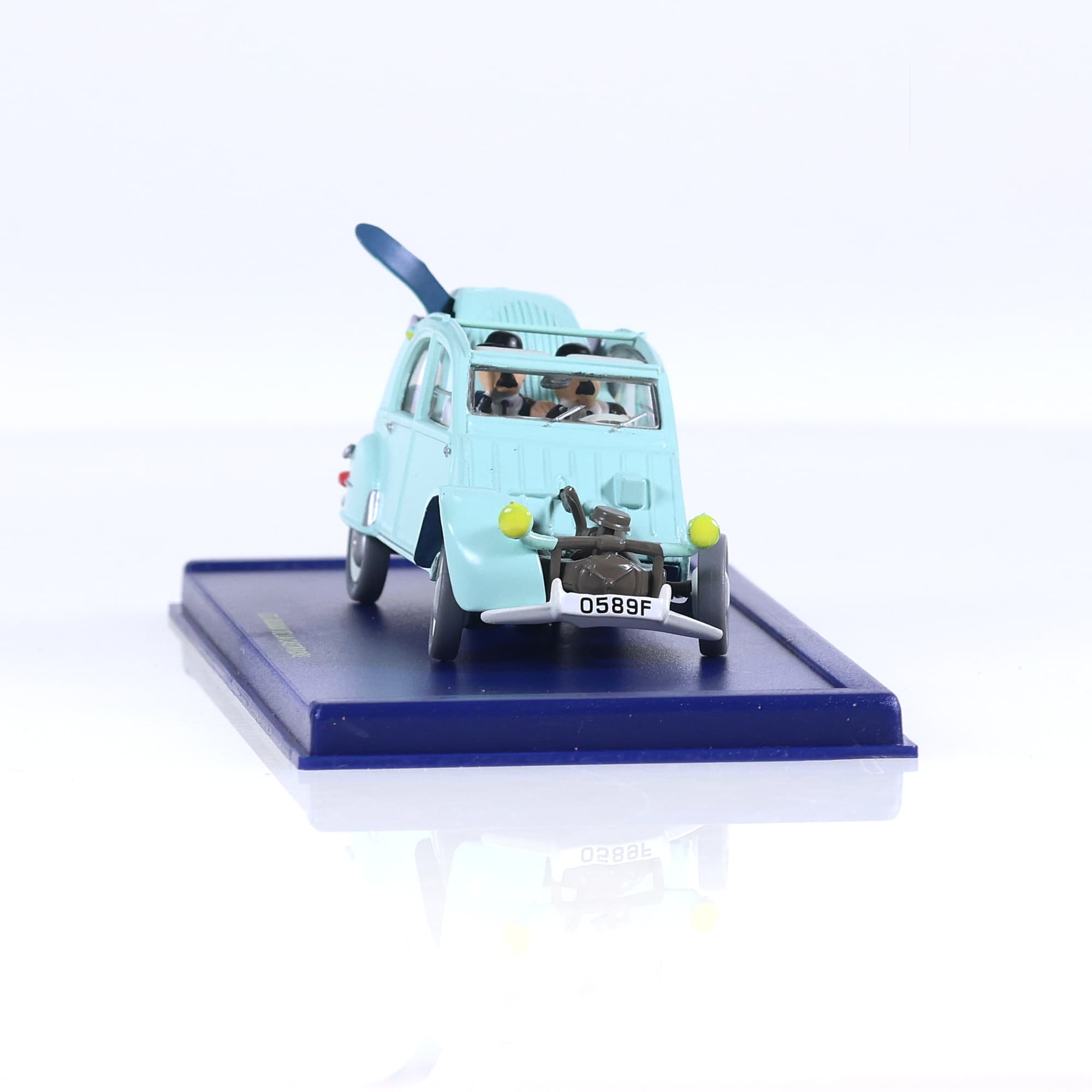 Atlas Citroën La 2CV emboutie - Bijoux de la Castafiore - Tintin 1/43  — miniature 8
