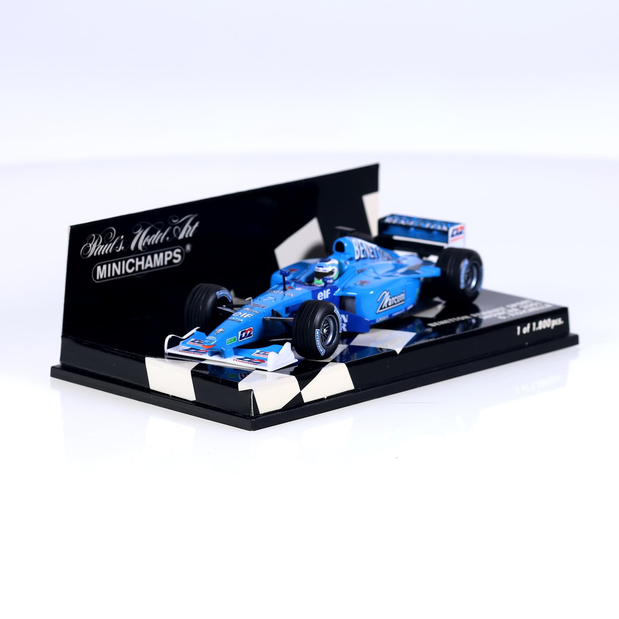 Minichamps 430 010097 Benetton Renault Sport Show Fisichella  #7 2001 1/43 Bleu