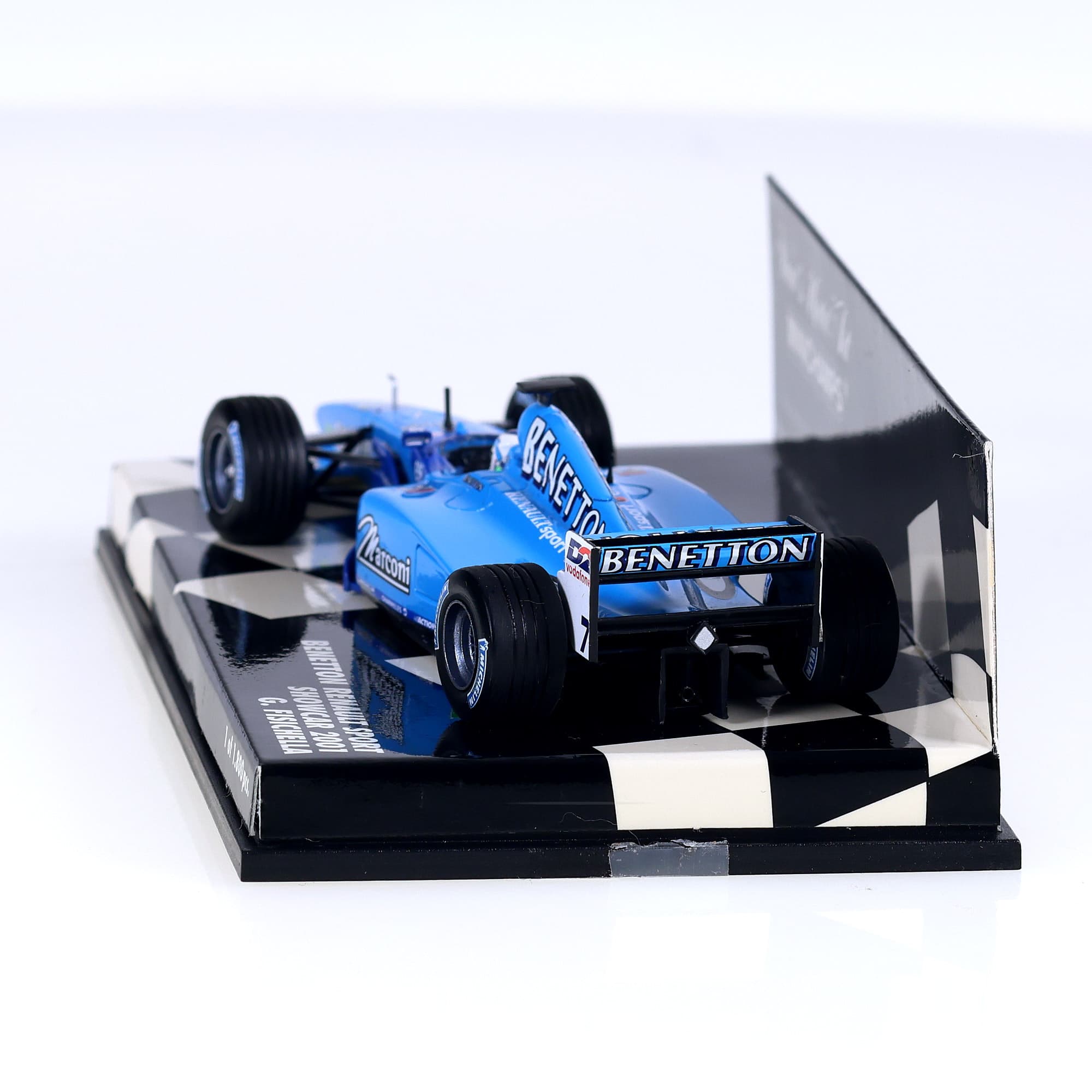 Minichamps 430 010097 Benetton Renault Sport Show Fisichella  #7 2001 1/43 Bleu — miniature 3