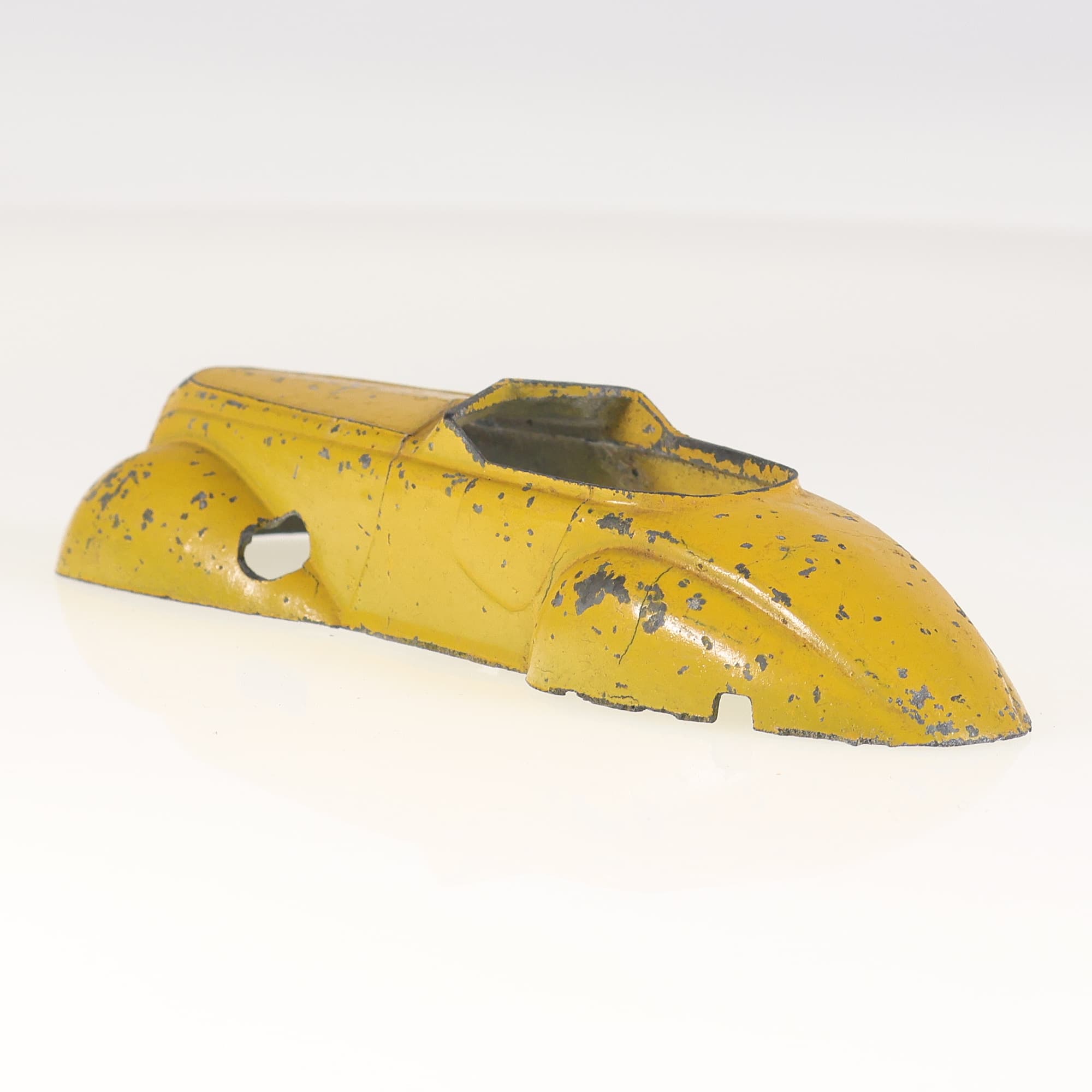Solido 72 cabriolet sport carrosserie seule 14 cm Jaune Grade D sans boîte — miniature 3