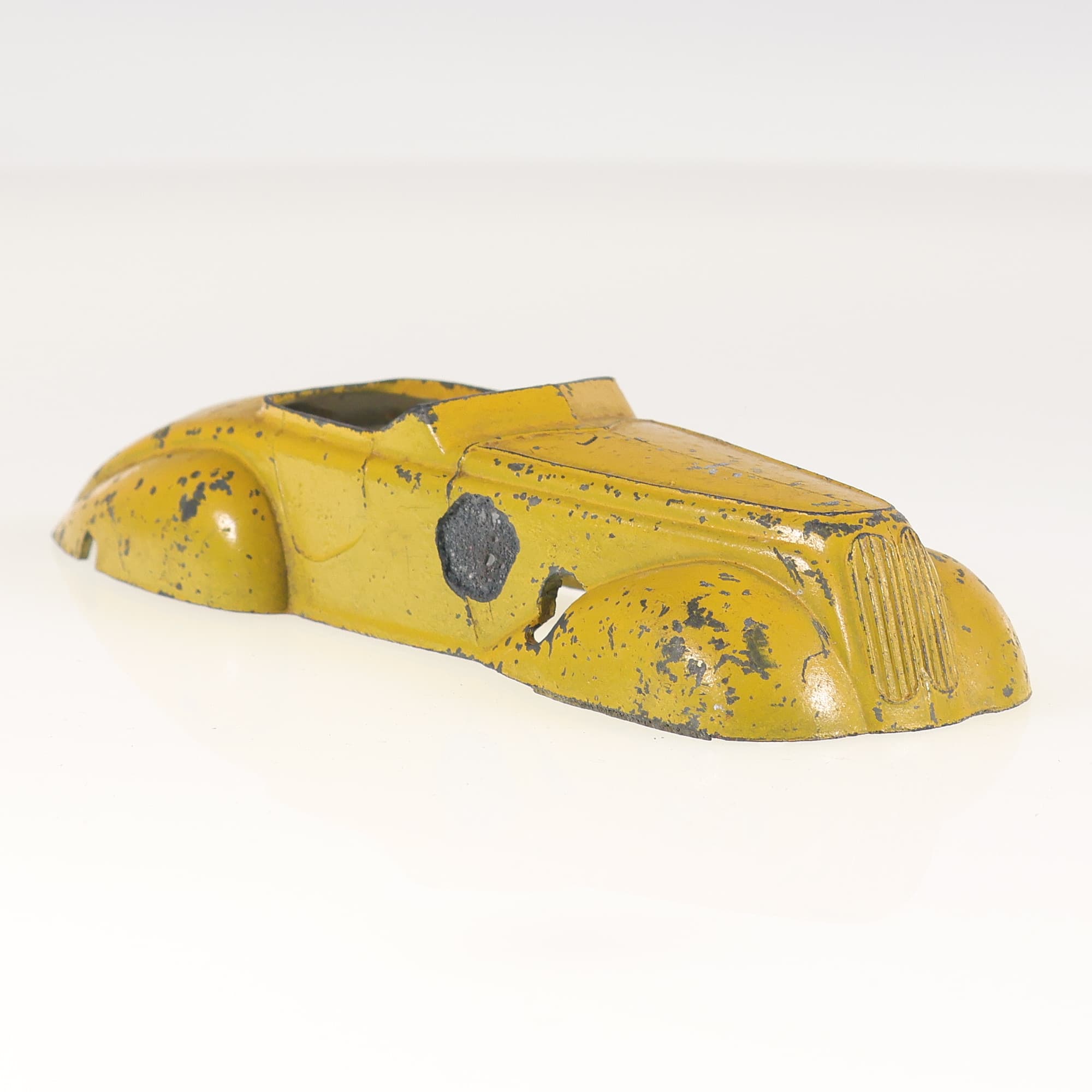 Solido 72 cabriolet sport carrosserie seule 14 cm Jaune Grade D sans boîte — miniature 7