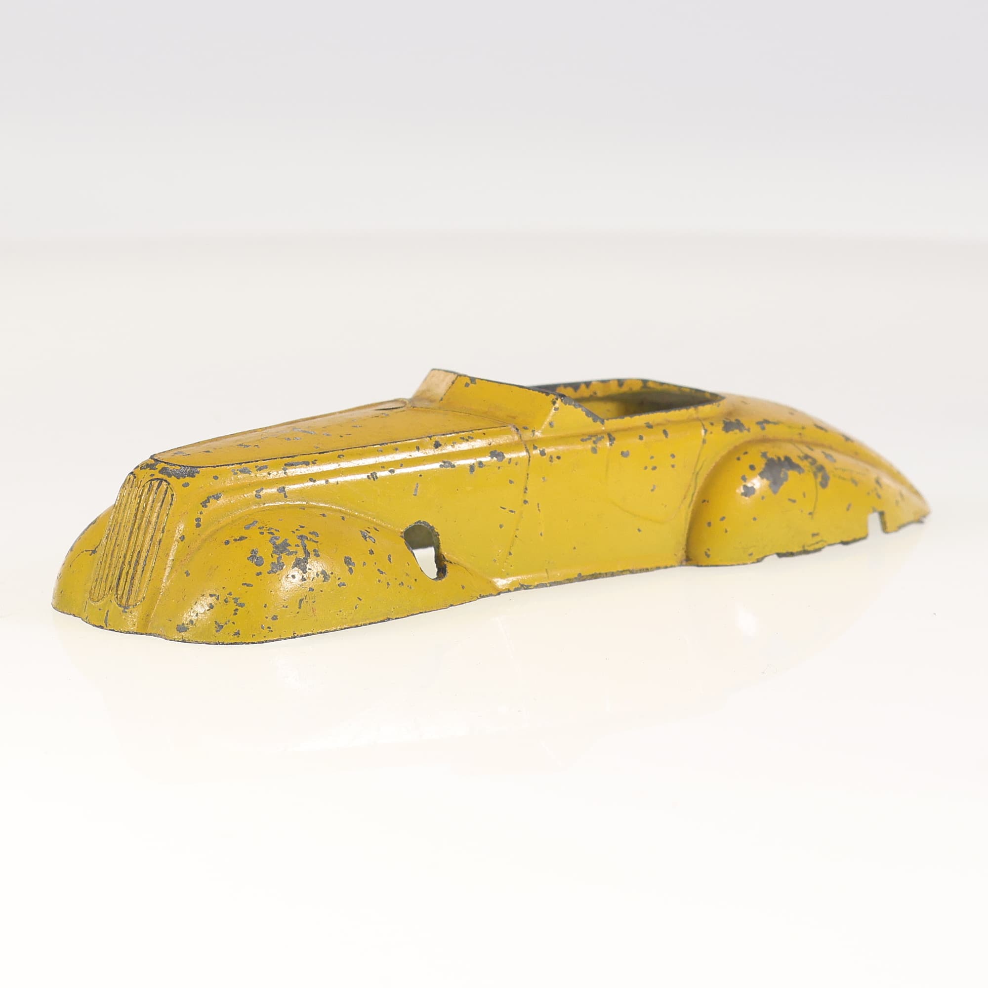 Solido 72 cabriolet sport carrosserie seule 14 cm Jaune Grade D sans boîte — miniature 9