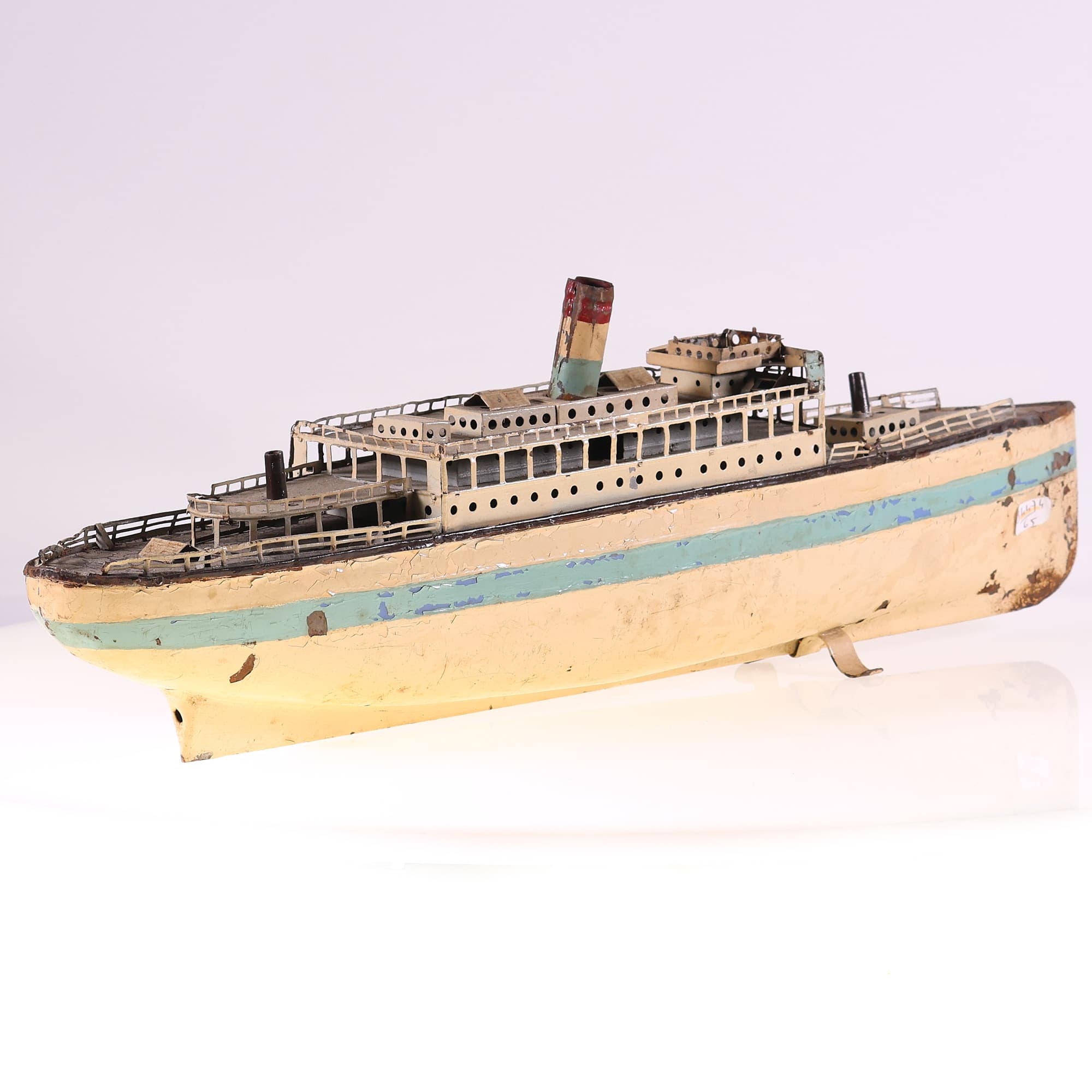 Fleischmann Paquebot paquebot mécanique à restaurer 51 cm Grade C sans boîte — miniature 5
