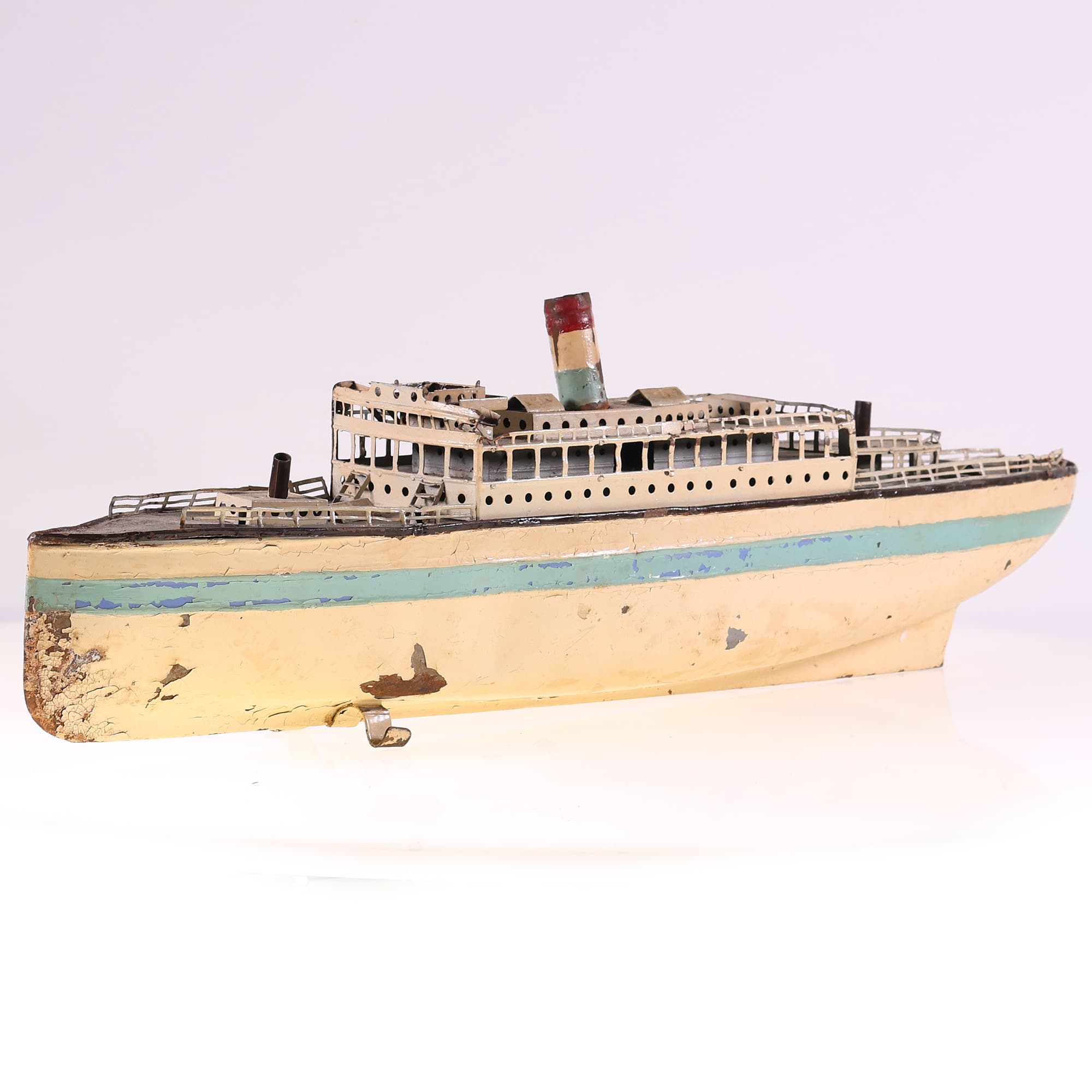 Fleischmann Paquebot paquebot mécanique à restaurer 51 cm Grade C sans boîte — miniature 9