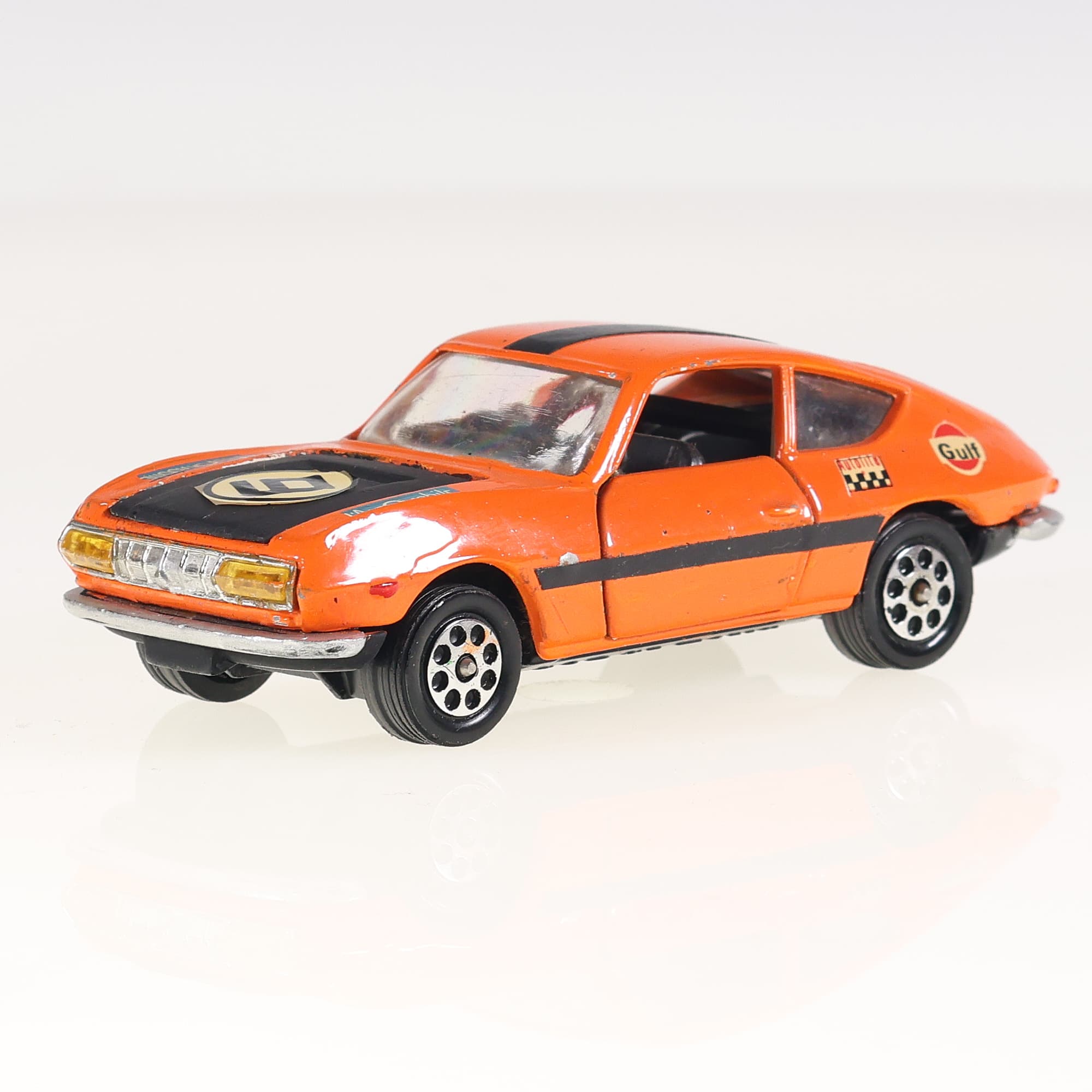 Corgi 372 Lancia Fulvia Sport Zagato 1/43 Orange Gulf avec boîte — miniature 9