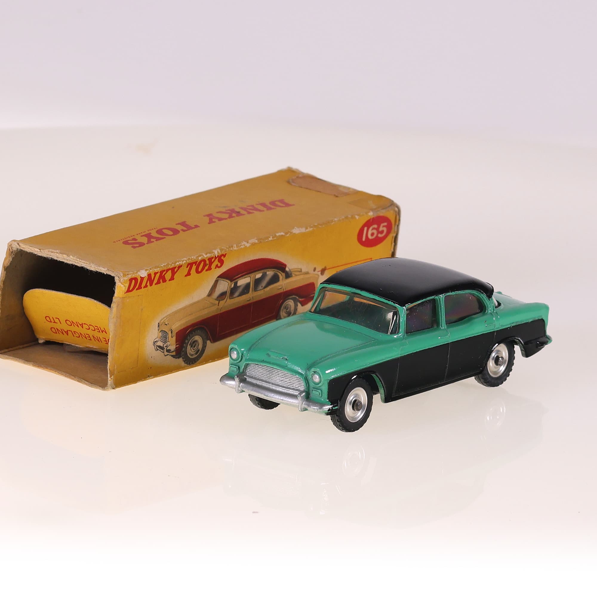 Dinky Toys 165 Humber Hawk 1/43 Bicolore Grade B avec boîte — photo 1