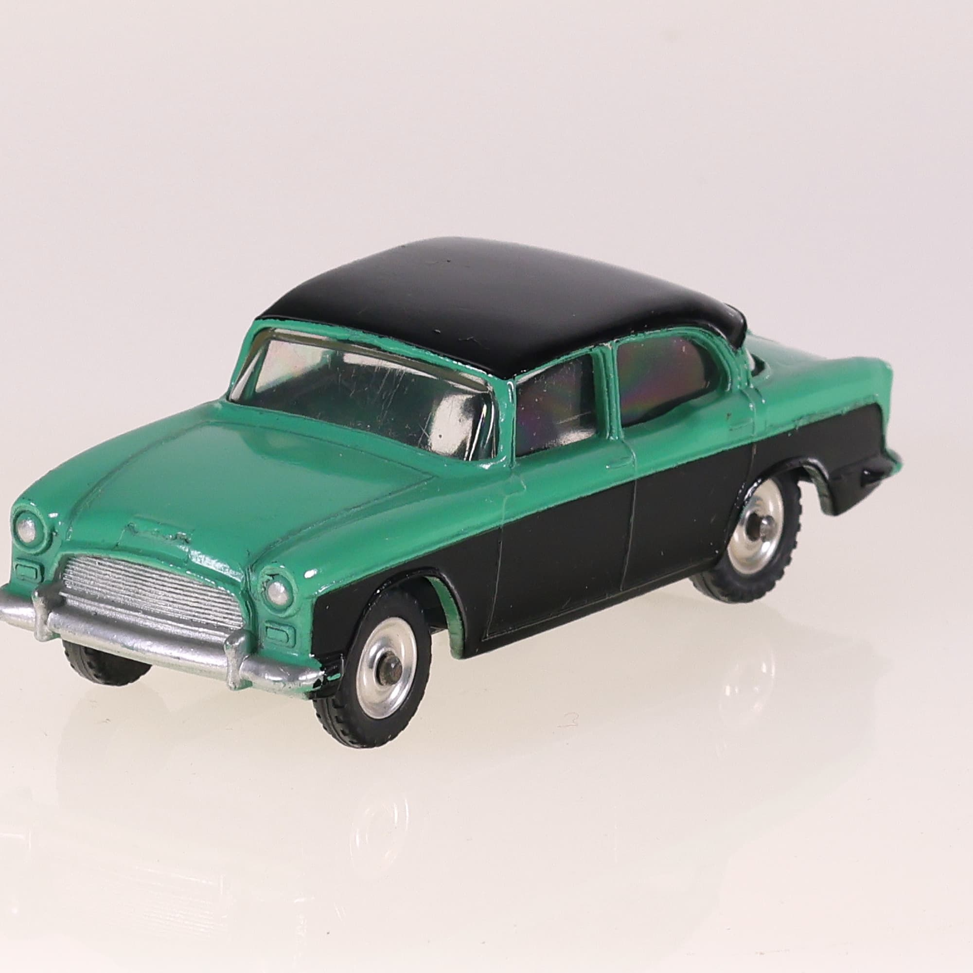 Dinky Toys 165 Humber Hawk 1/43 Bicolore Grade B avec boîte — miniature 9
