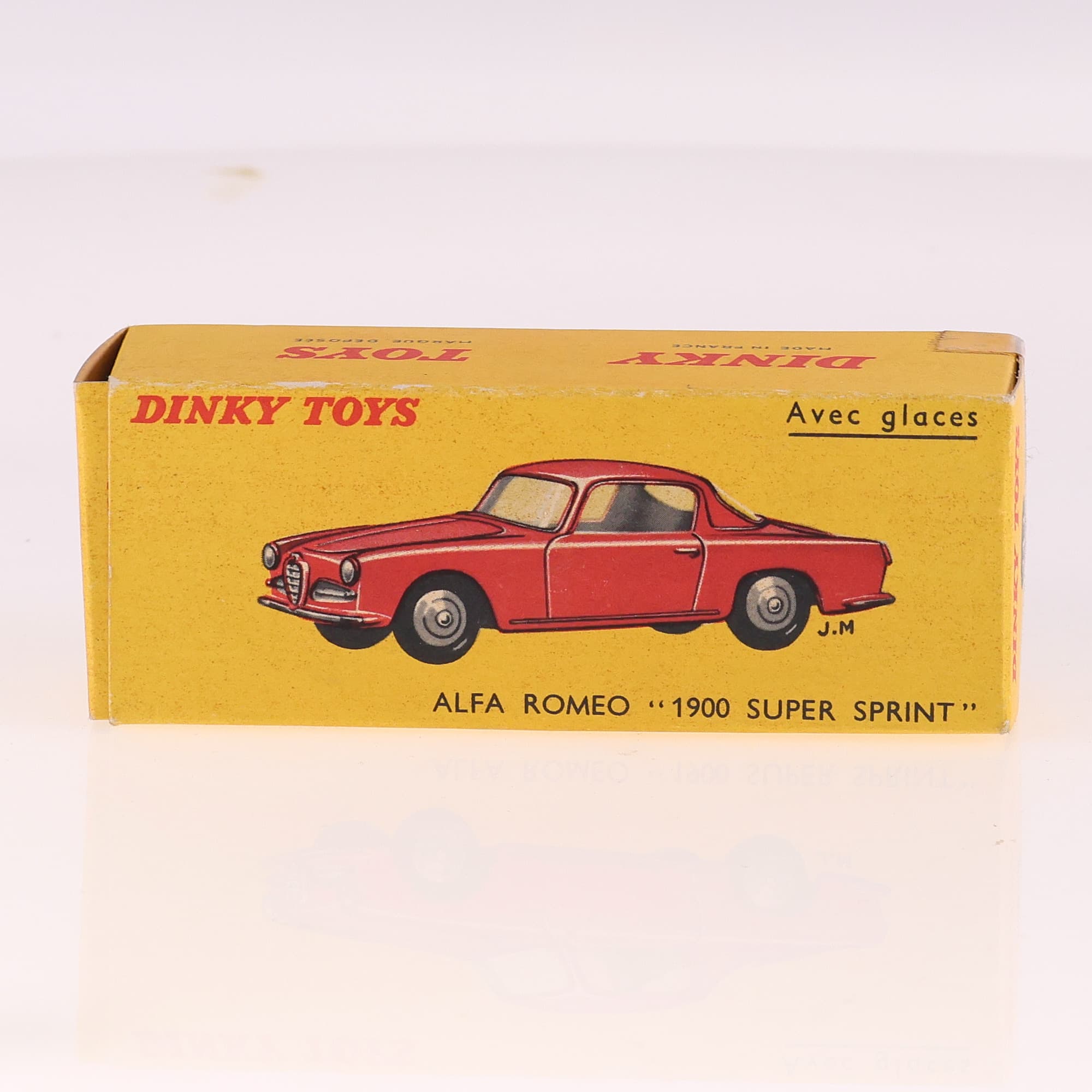 Dinky Toys 24J Alfa Romeo 1900 Super Sprint 1/43 Rouge avec boîte — miniature 11
