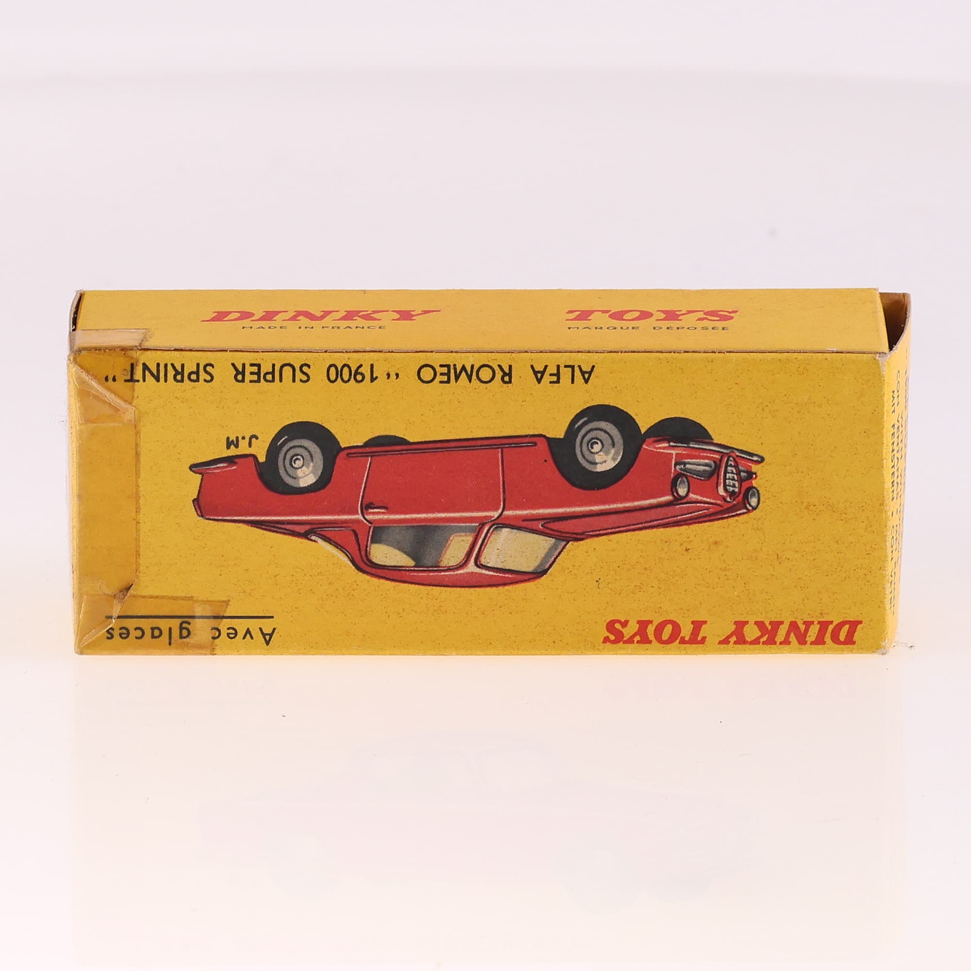 Dinky Toys 24J Alfa Romeo 1900 Super Sprint 1/43 Rouge avec boîte — miniature 13