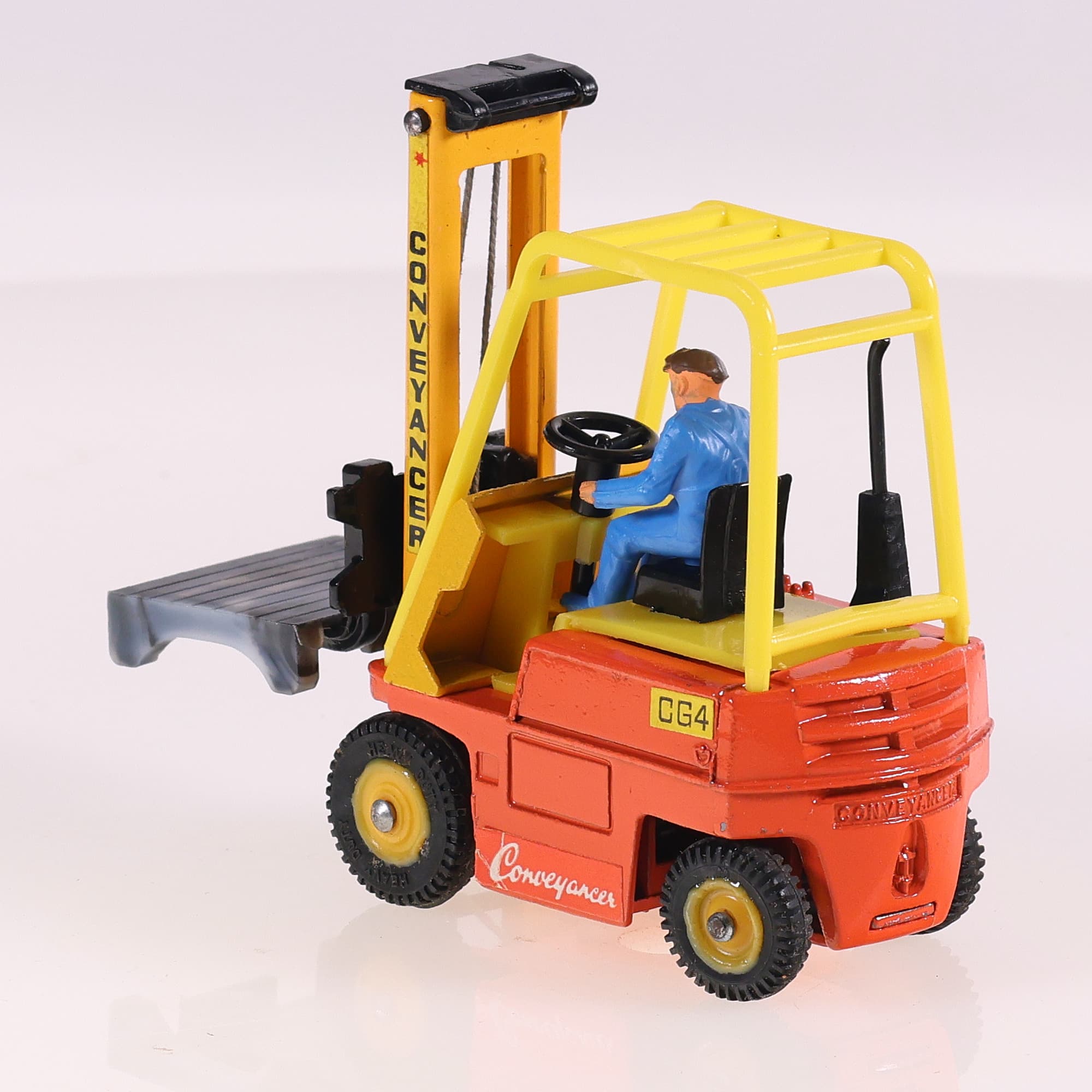 Dinky Toys 404 Conveyancer Fork Lift Truck 1/43 Bicolore avec boîte — miniature 3