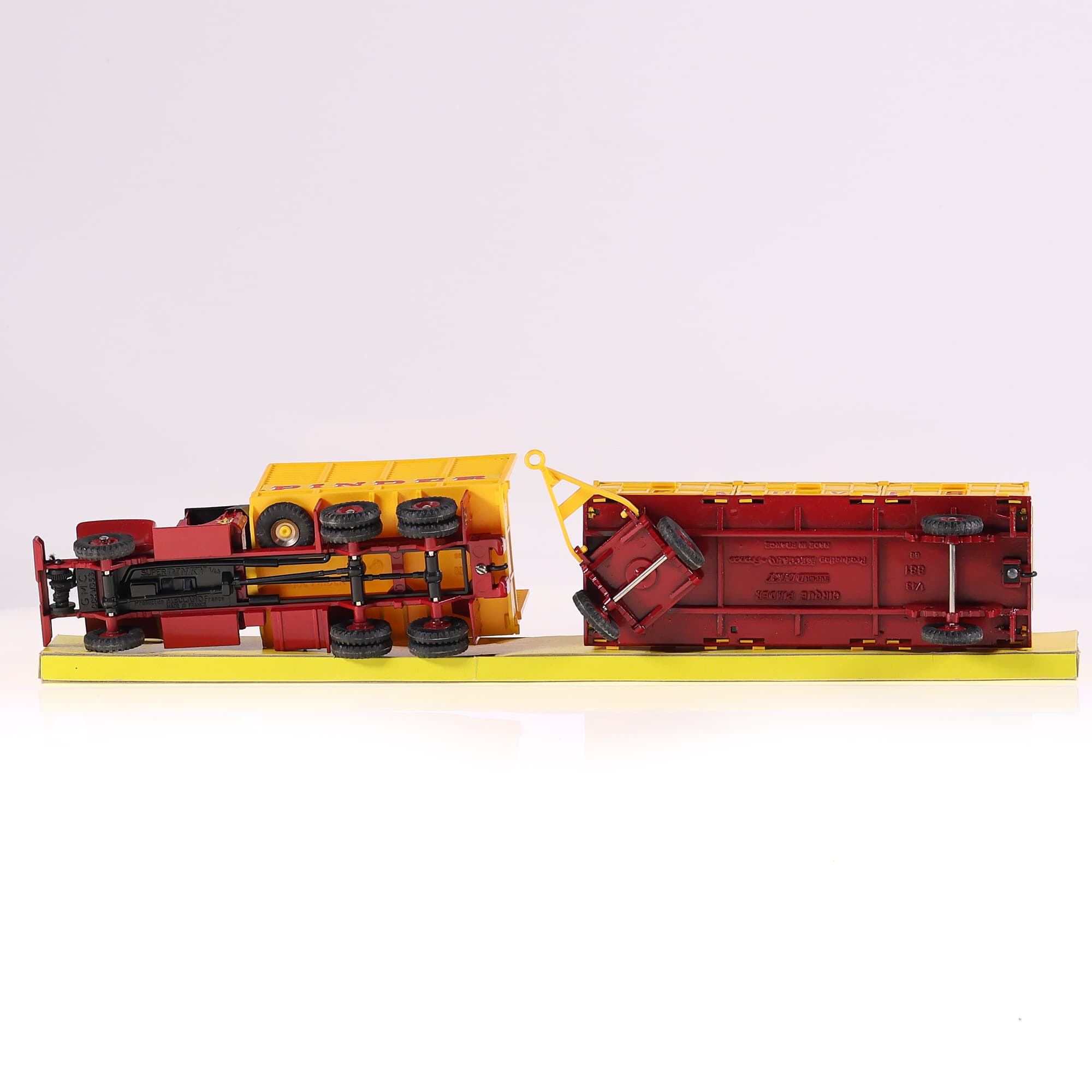 Dinky Toys 881 Pinder Camion G.M.C. avec Remorque-Cage et Fauves 1/43 Bicolore — miniature 11