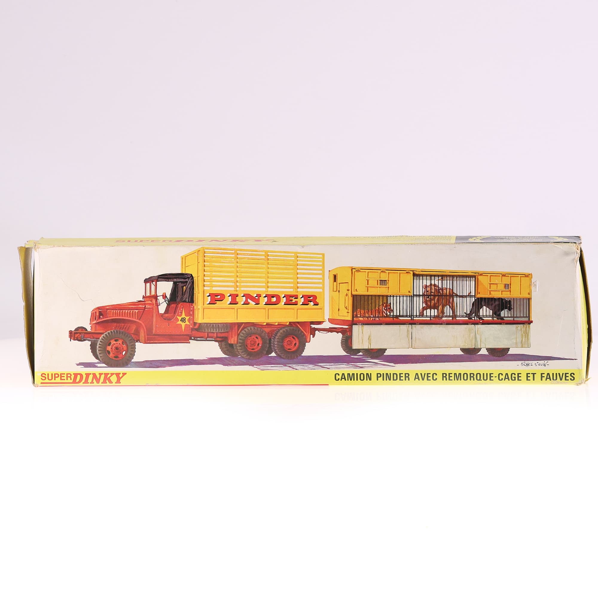 Dinky Toys 881 Pinder Camion G.M.C. avec Remorque-Cage et Fauves 1/43 Bicolore — miniature 12