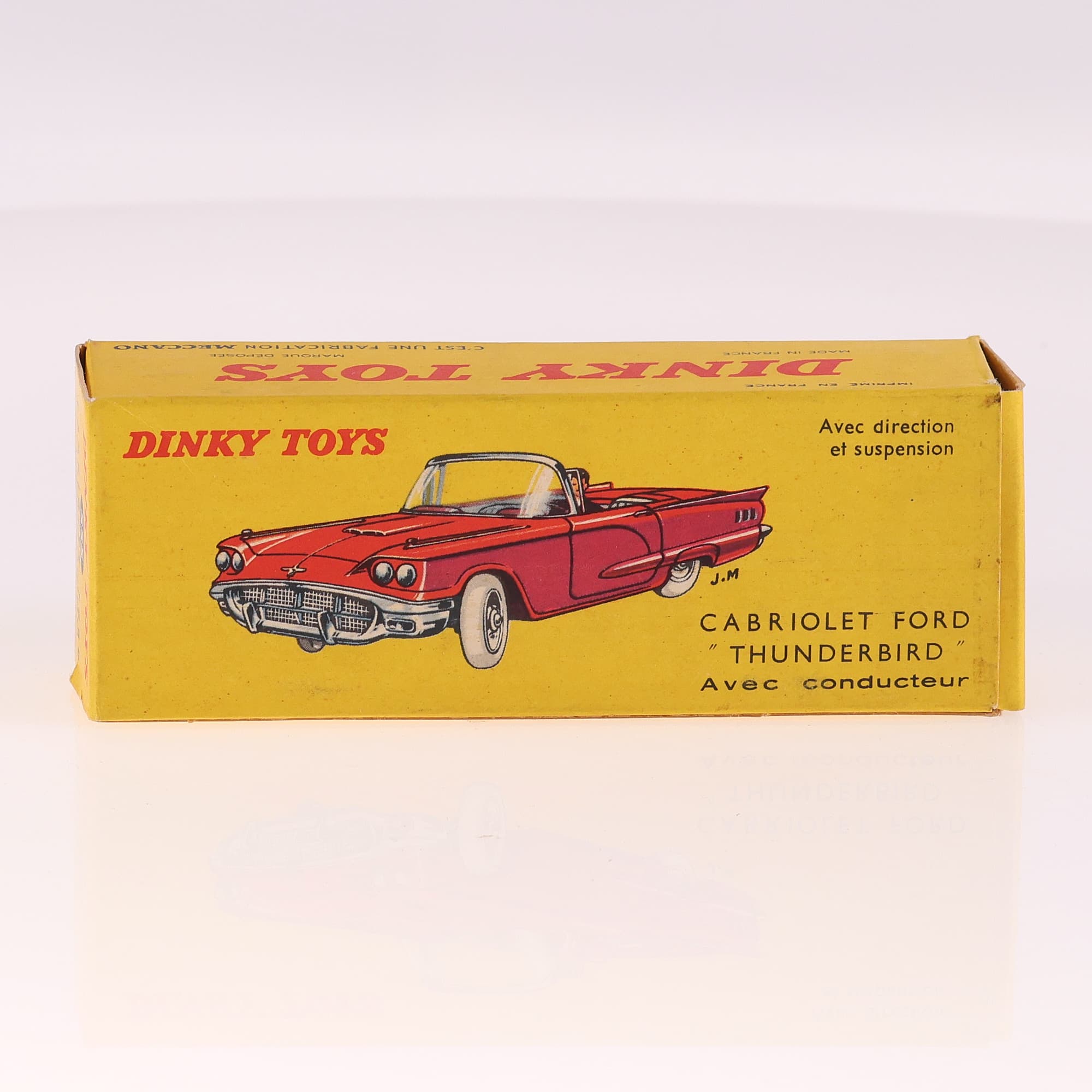 Dinky Toys 555 Ford Cabriolet "Thunderbird" avec conducteur 1/43 Blanc — miniature 12
