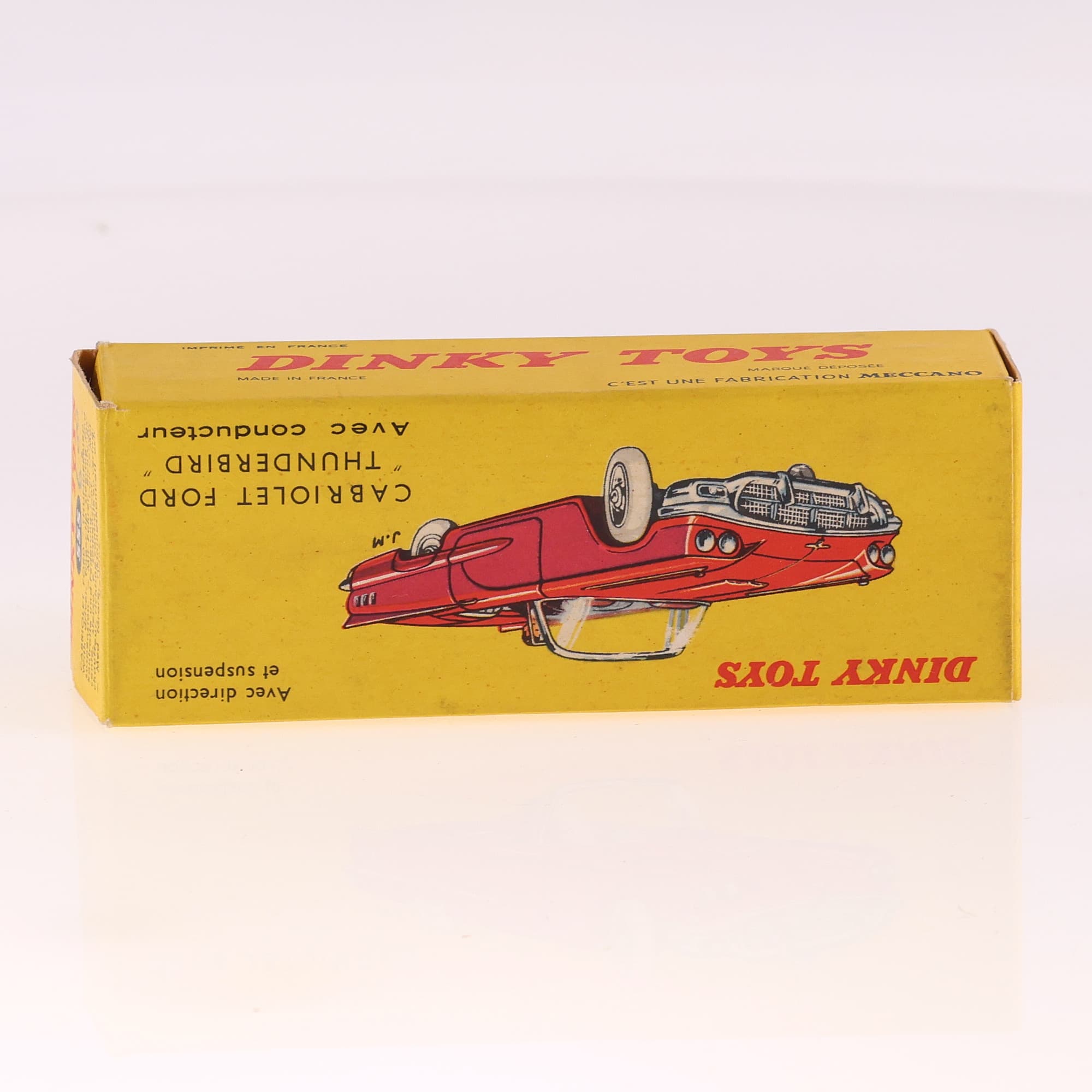 Dinky Toys 555 Ford Cabriolet "Thunderbird" avec conducteur 1/43 Blanc — miniature 14
