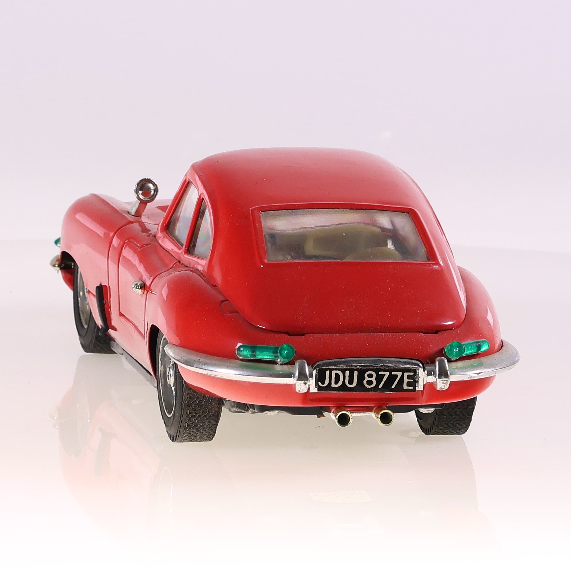 MF 342 Jaguar Type E 30 cm friction en métal Rouge sans boîte — miniature 4