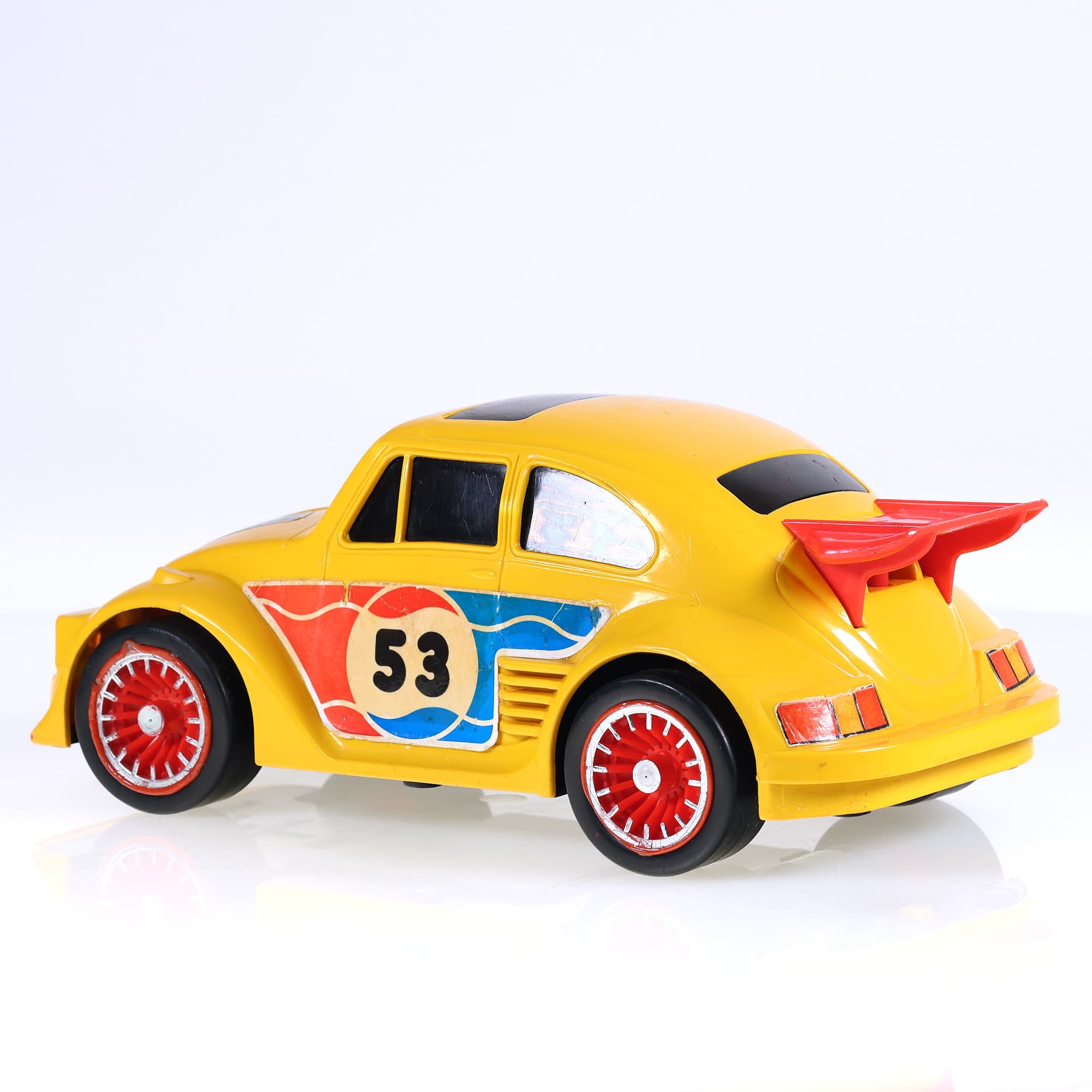 Joustra Volkswagen Coccinelle Racing moteur à piles #53 22 cm Jaune — miniature 3