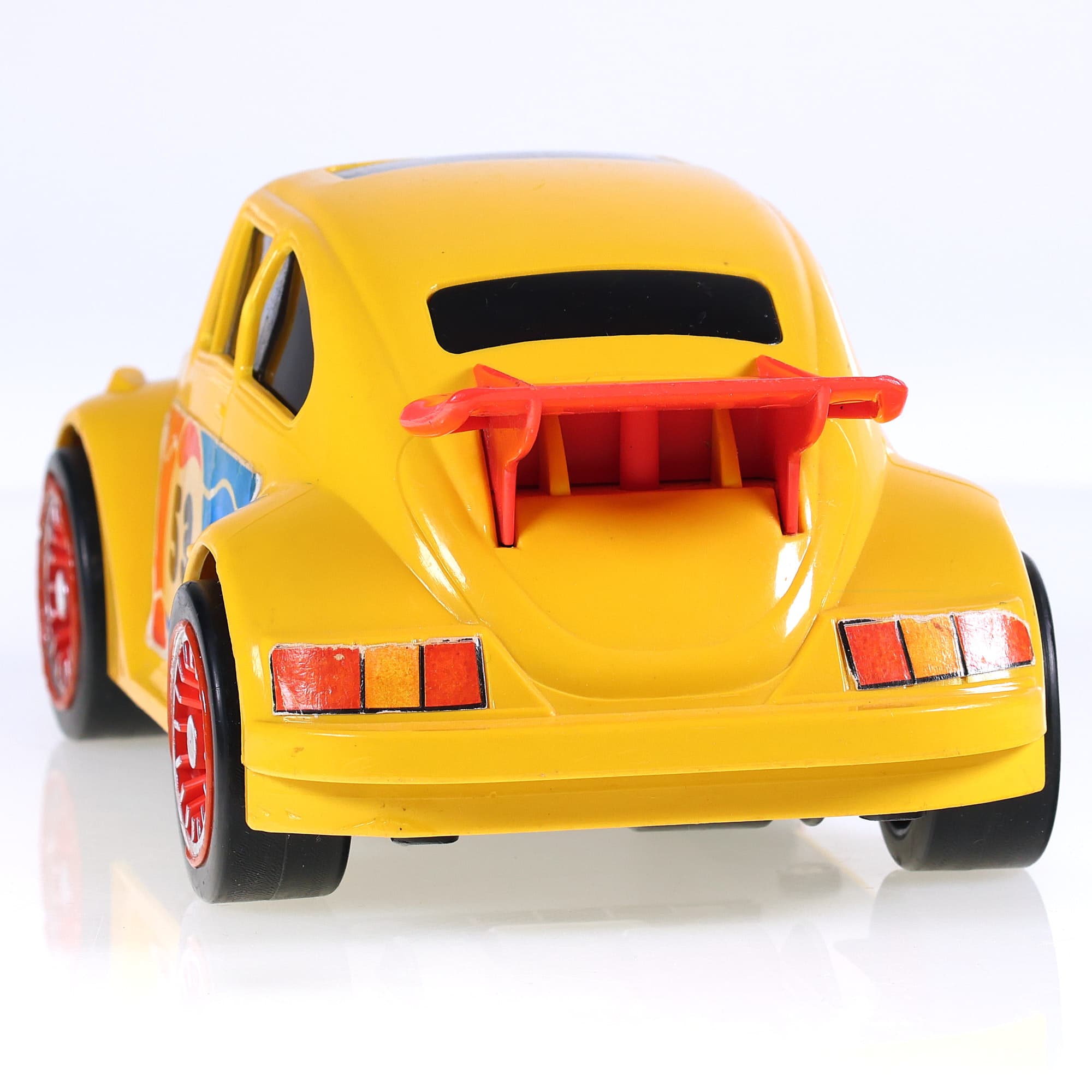 Joustra Volkswagen Coccinelle Racing moteur à piles #53 22 cm Jaune — miniature 4