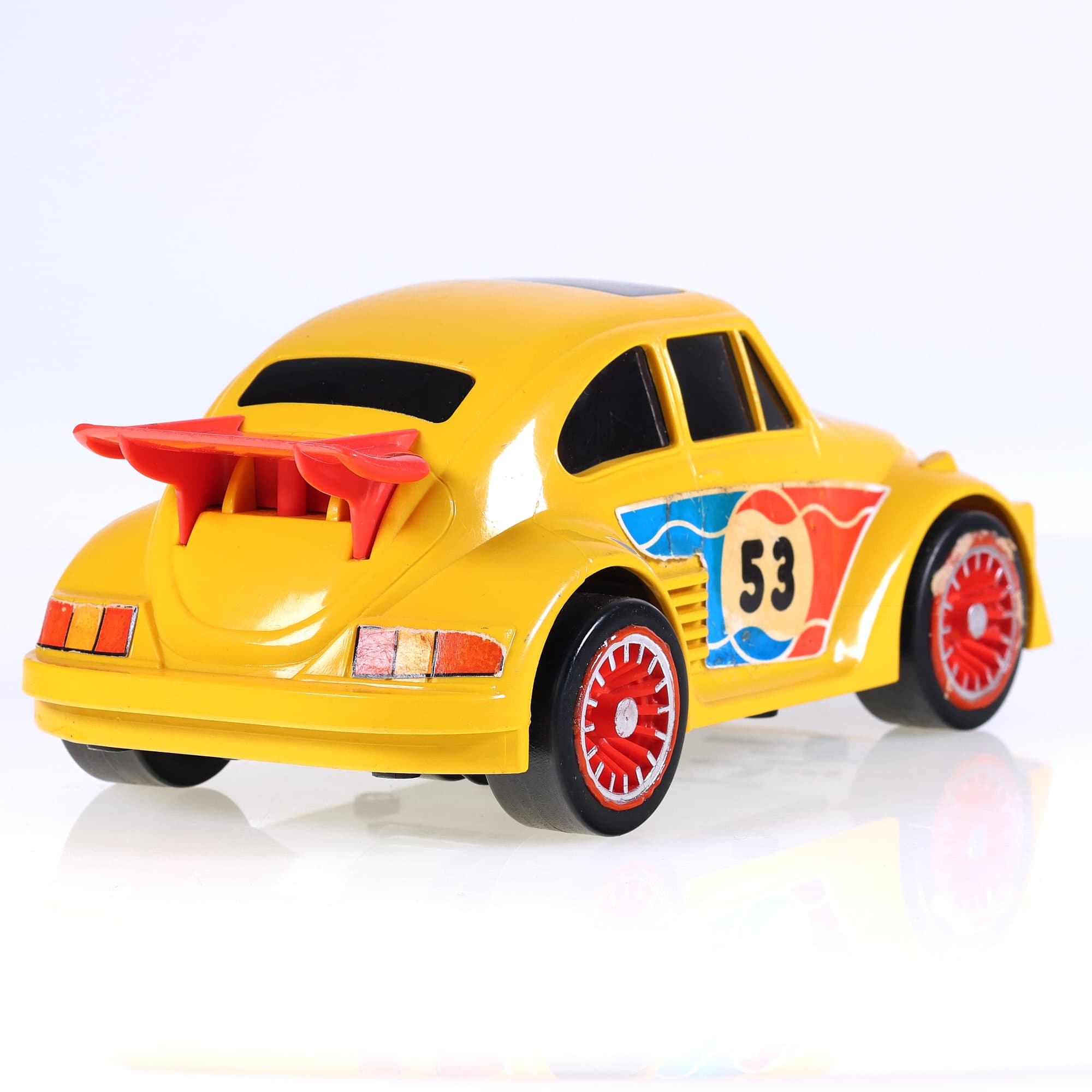 Joustra Volkswagen Coccinelle Racing moteur à piles #53 22 cm Jaune — miniature 5