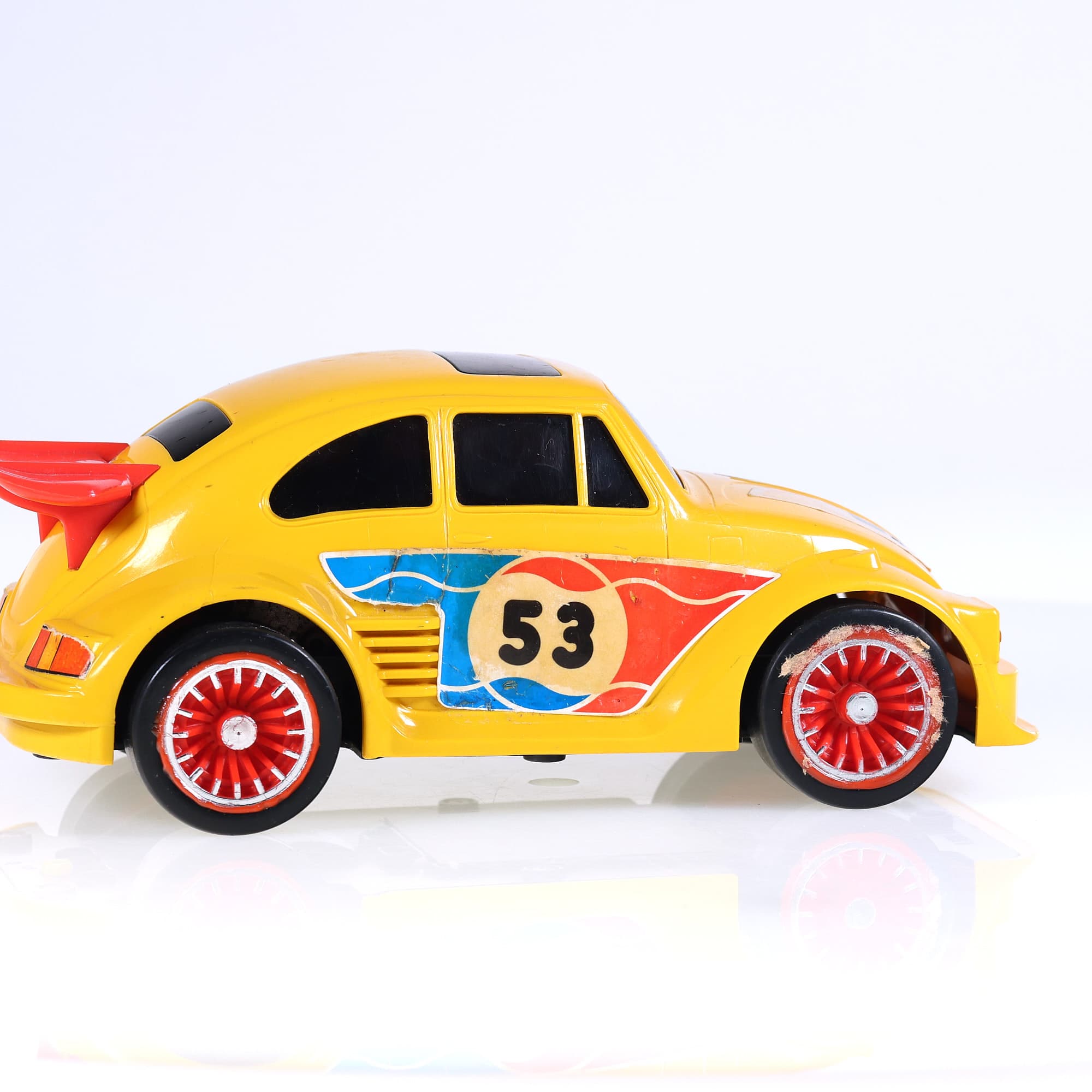 Joustra Volkswagen Coccinelle Racing moteur à piles #53 22 cm Jaune — miniature 6