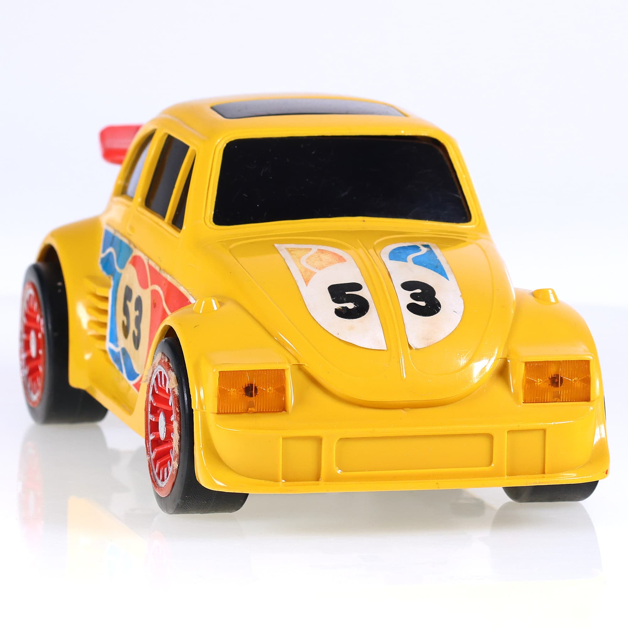 Joustra Volkswagen Coccinelle Racing moteur à piles #53 22 cm Jaune — miniature 8