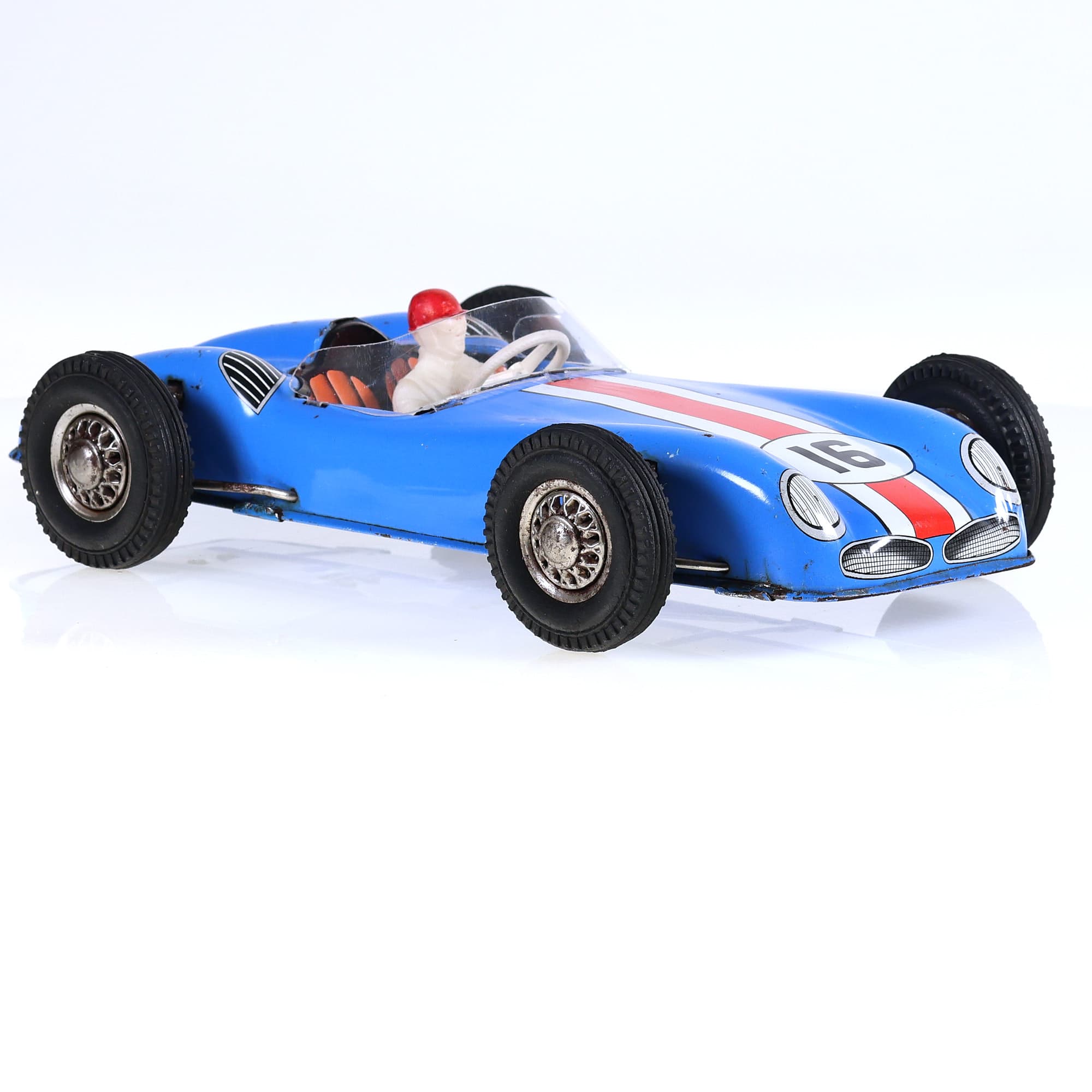 Joustra 2122 auto de course racing car #16 28,5 cm Bleu Grade B — miniature 7