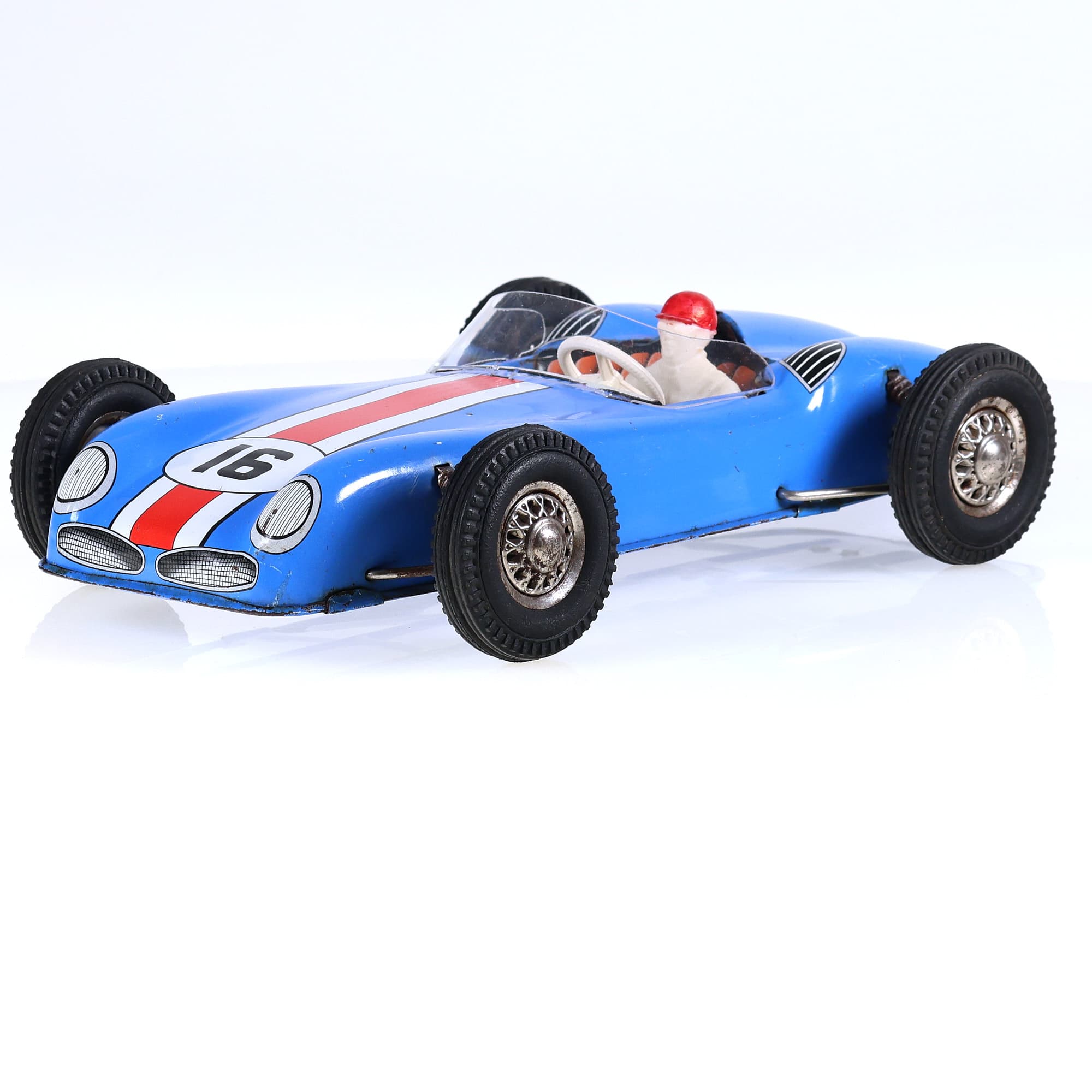 Joustra 2122 auto de course racing car #16 28,5 cm Bleu Grade B — miniature 9