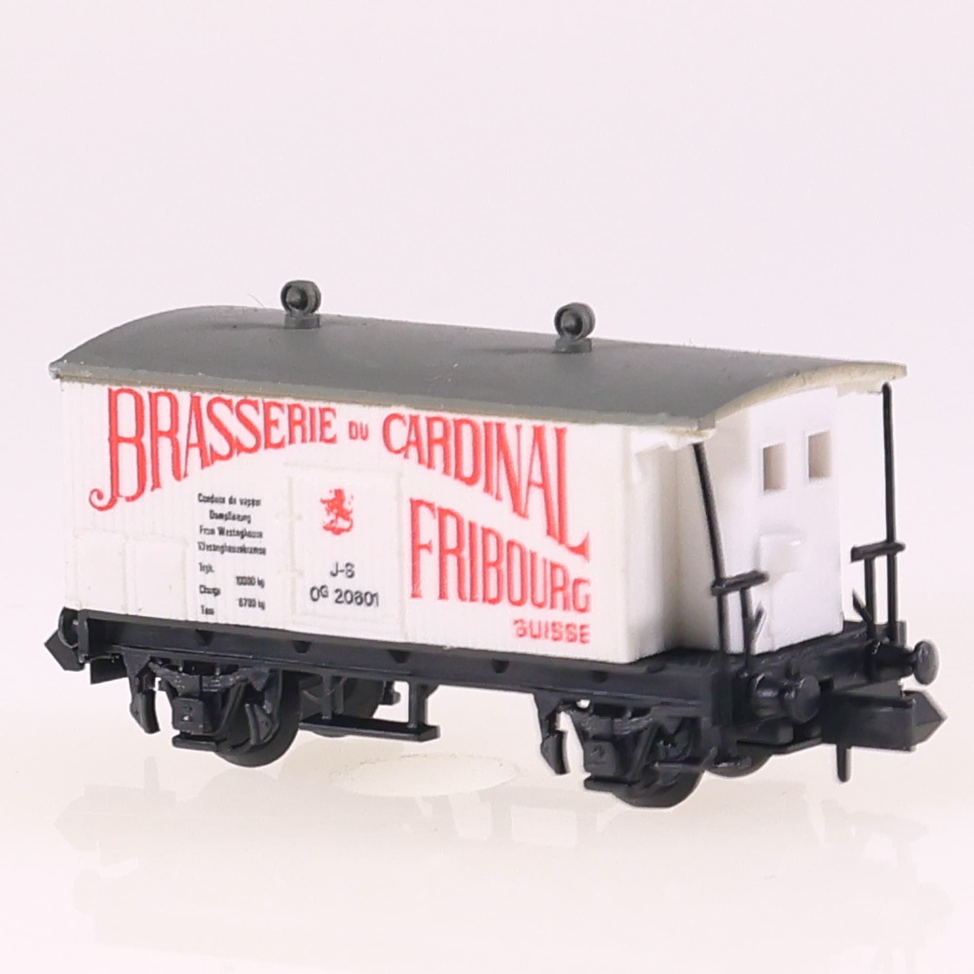 Wiking Wagon couvert Brasserie du Cardinal Fribourg Suisse en N W203 — miniature 3