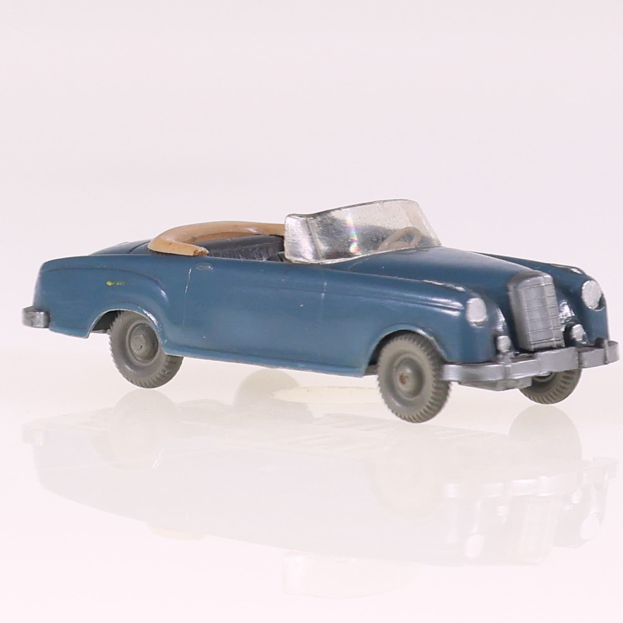 Wiking Mercedes-Benz 220 cabriolet 1/87 Bleu sans boîte — miniature 7