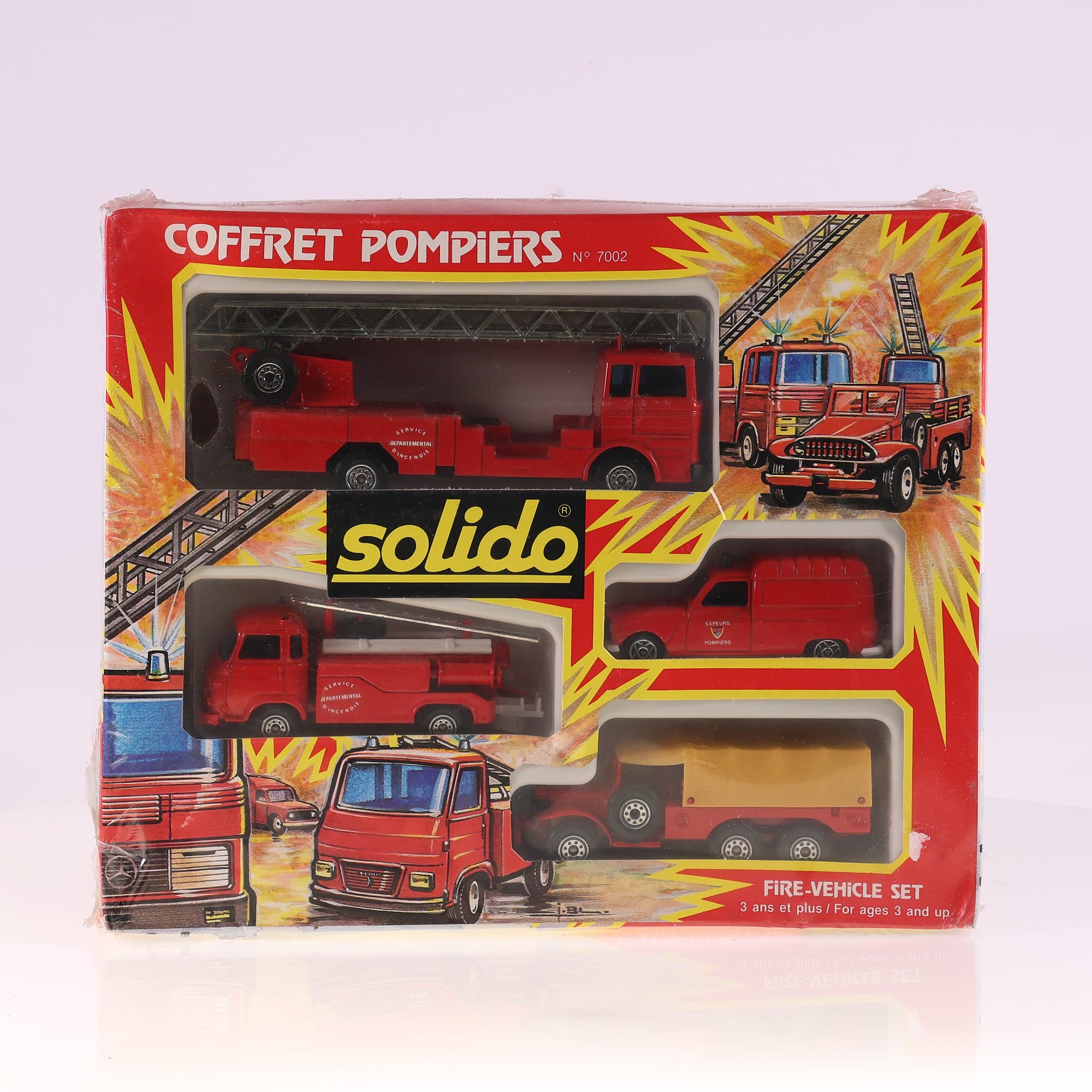 Solido 7002 set Coffret Pompiers  neuf avec boîte