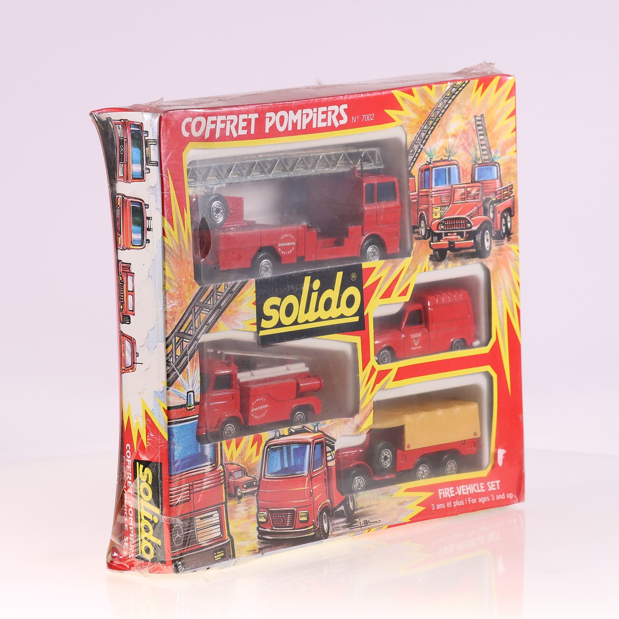 Solido 7002 set Coffret Pompiers  neuf avec boîte — miniature 8