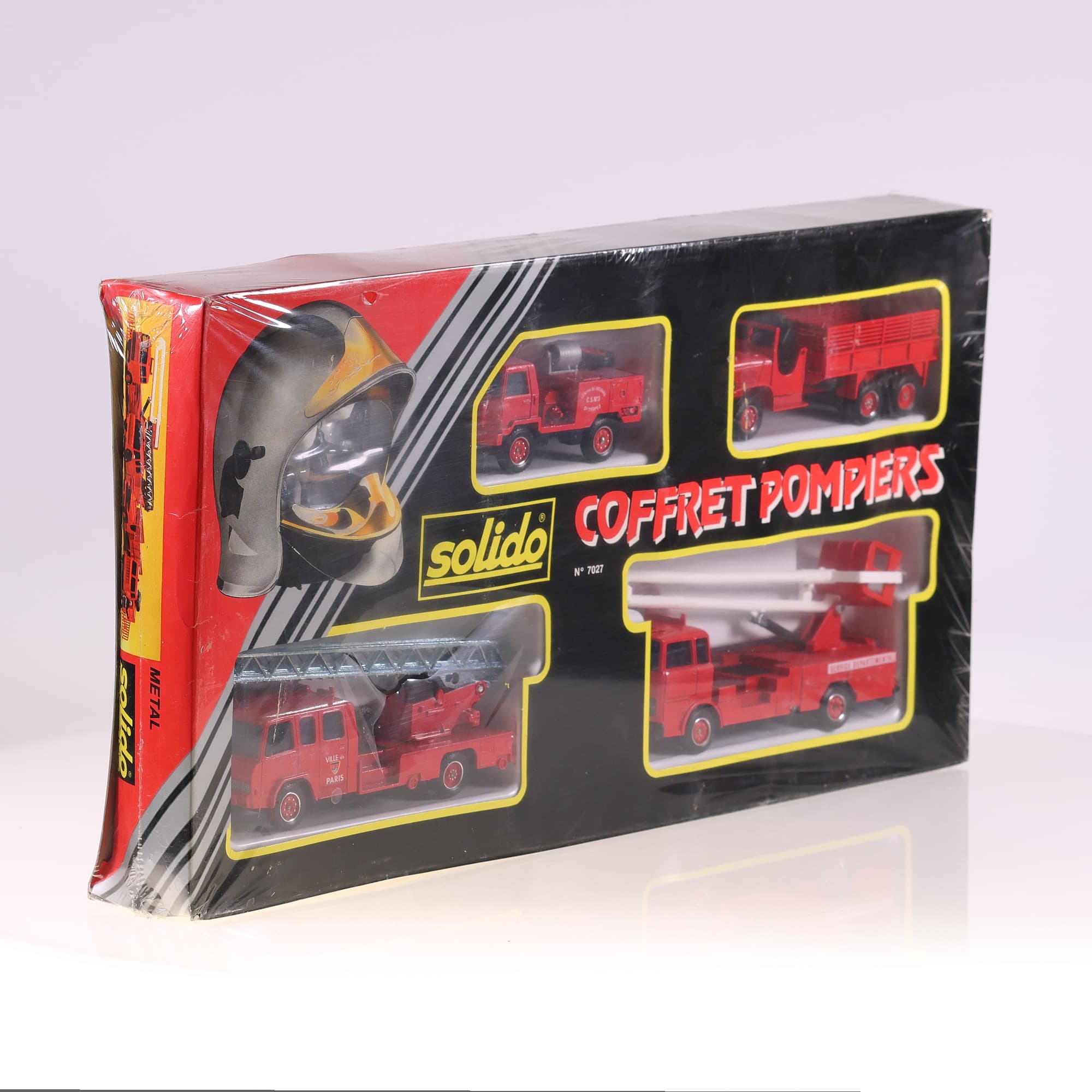 Solido 7027 Coffret Pompiers 1/50 Rouge avec boîte — miniature 8