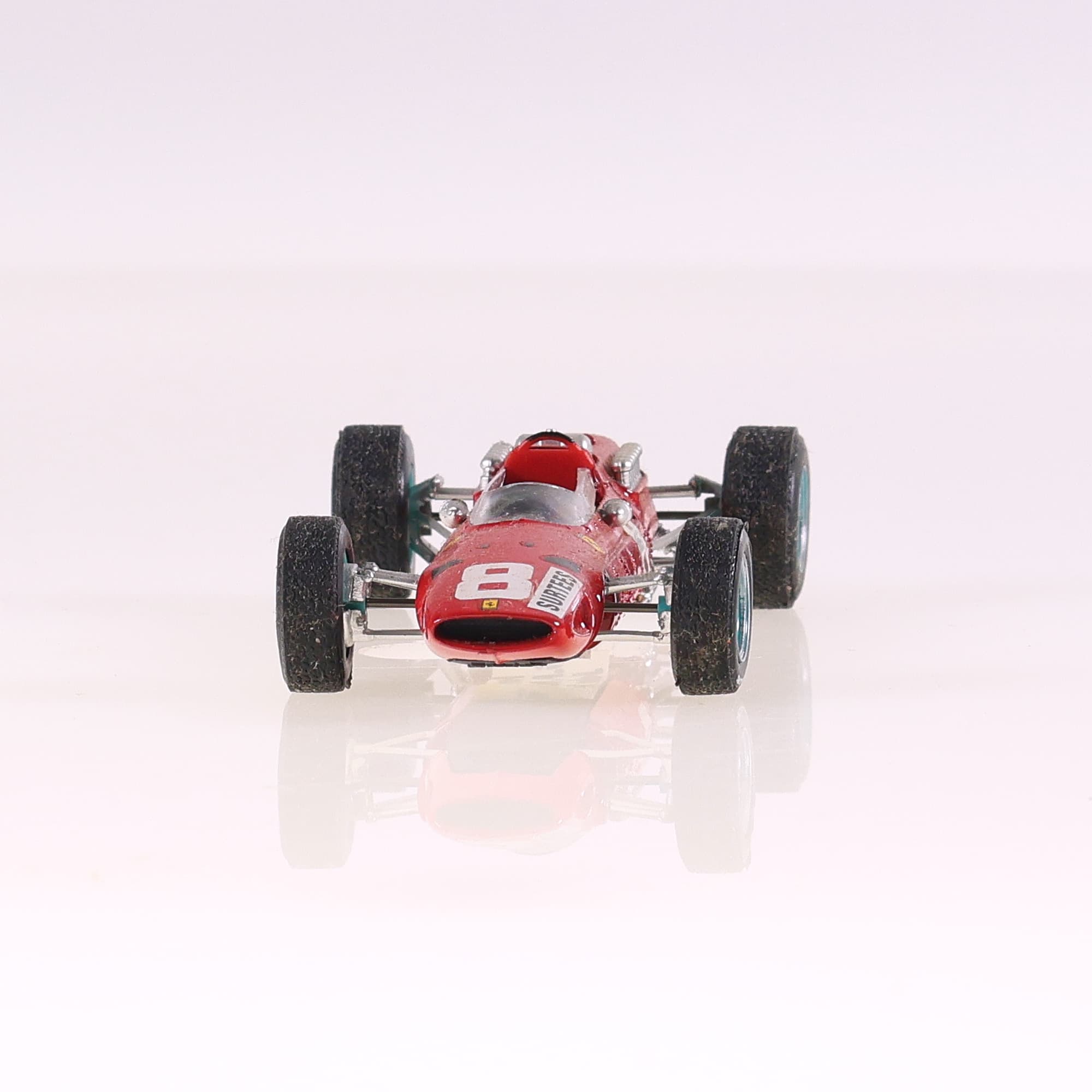 Brumm Ferrari 512 G.P. Italia 1965 John Surtees #8 1965 1/43 Rouge sans boîte — miniature 8