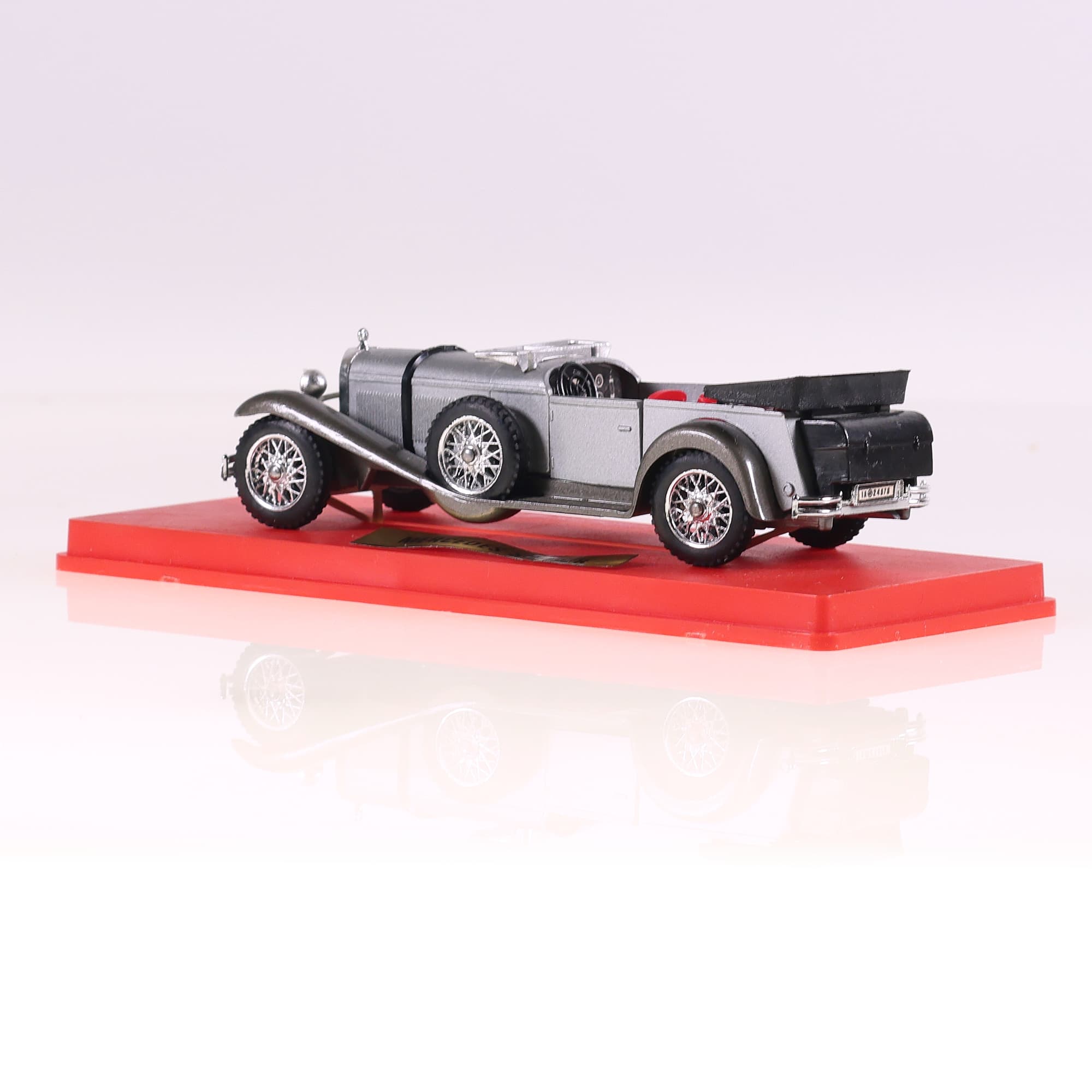 Solido 132 Mercedes SS 1928 torpedo 1/43 Gris avec boîte — miniature 3