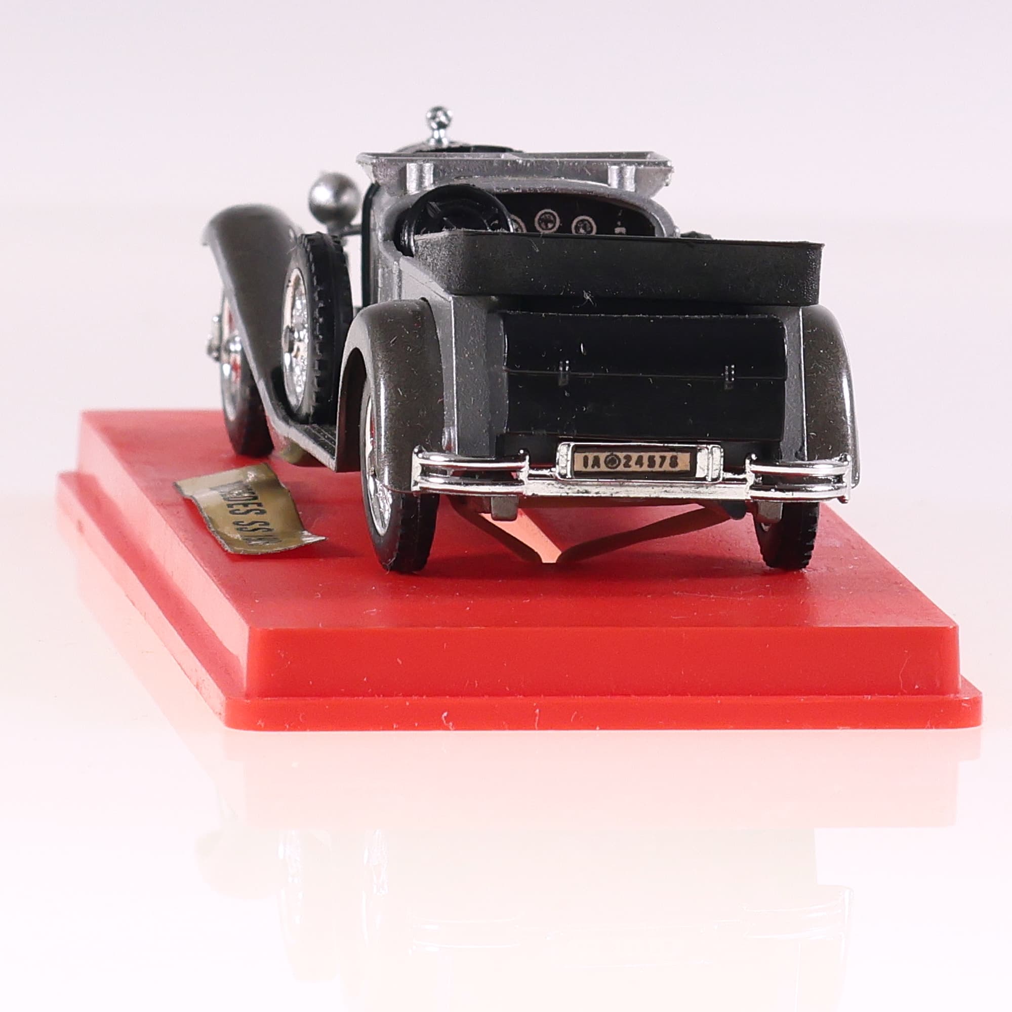 Solido 132 Mercedes SS 1928 torpedo 1/43 Gris avec boîte — miniature 4
